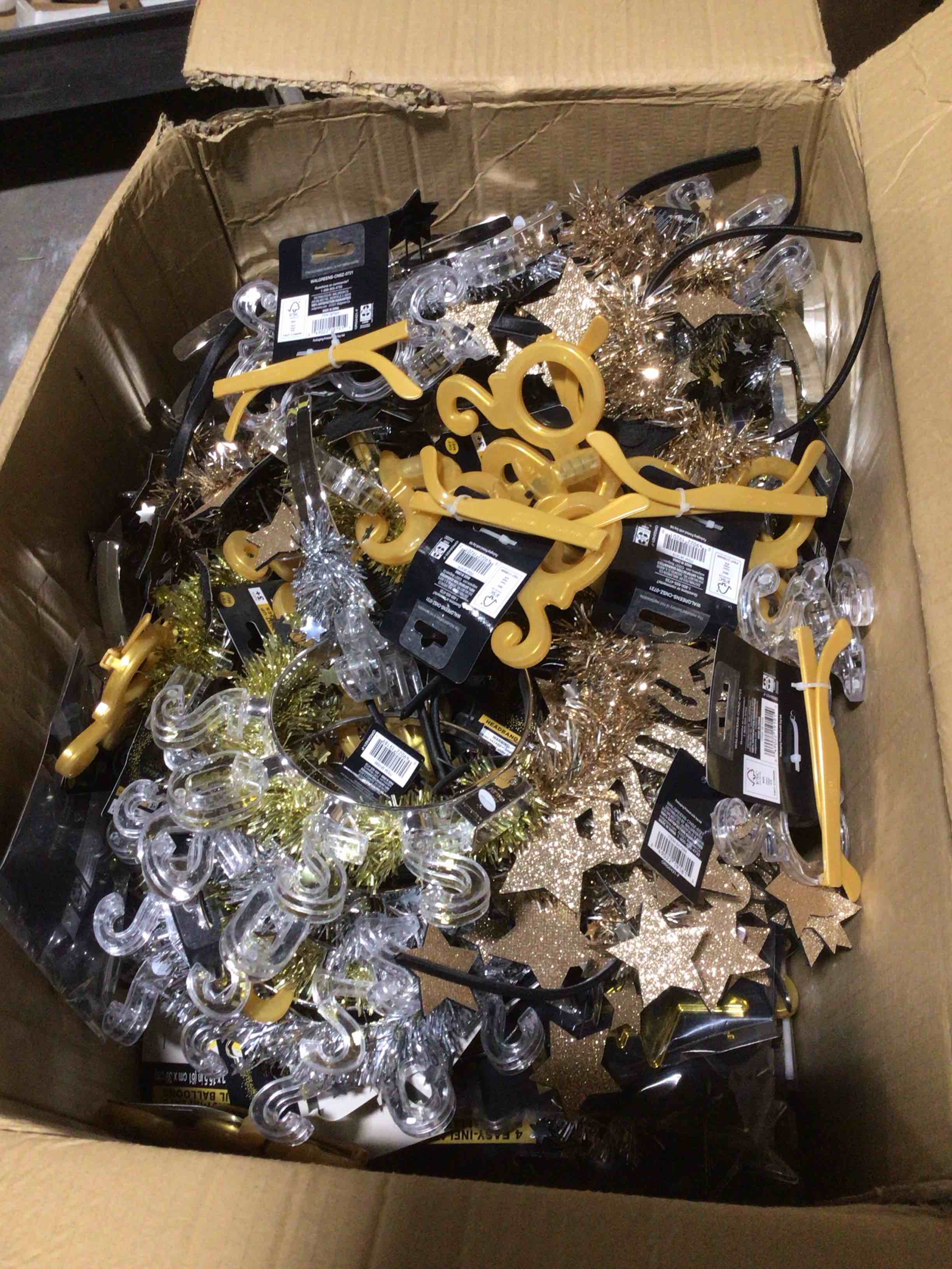 box lot of miscellaneous items 