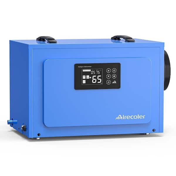 Airecoler 125 pt 6-000sq-ft Commercial Dehumidifier for Crawlspace Basement Bucketless in Blue X5-HD/338648571
