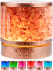 Salt Crystal Lamp 400ml Himalayan Aroma Diffuser 7 color