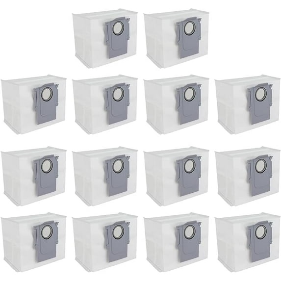 14Pack Replacement Dust Bags Compatible with Roborock S8 Pro Ultra,S8+,S7 Max Ultra,S7 MaxV Ultra,Q5+, Q5 Pro+, Q7+,Q7 Max+,8 Max+ Robot Vacuum Cleaner, 3L Large Capacity Disposable Bag Accessories
