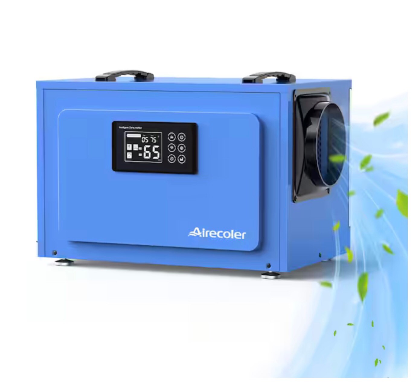 125 pt. 6,000 sq. ft. Commercial Dehumidifier with Pump for Crawlspace Basement Bucketless with Auto Defrost in. Blue