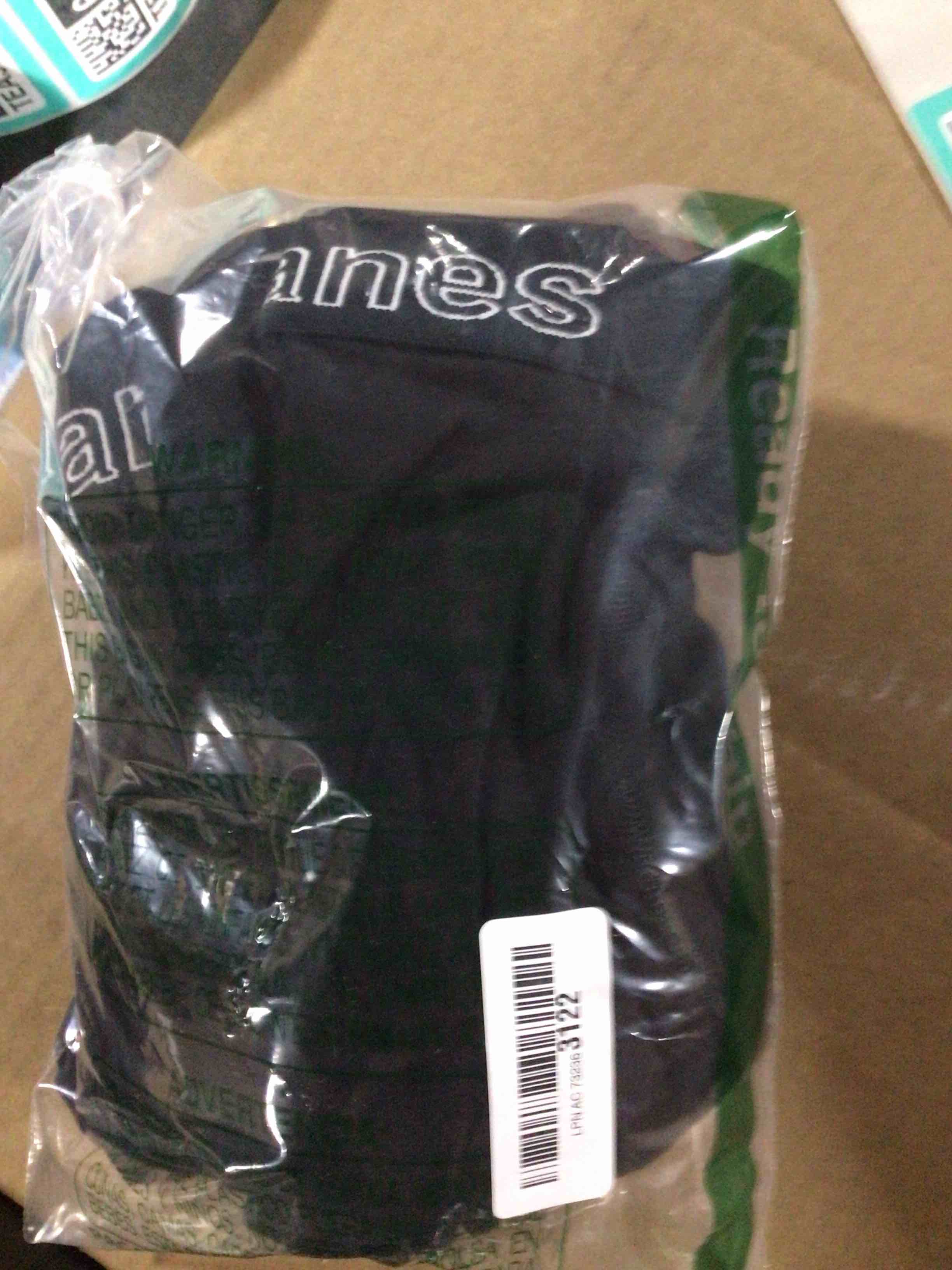Condition photo showing New/Like New for Hanes Men's Underwear, Stretch Cotton Boxer Briefs for Men, Moisture-wicking, Multi-Pack Large Solid Black - 6 Pack 6