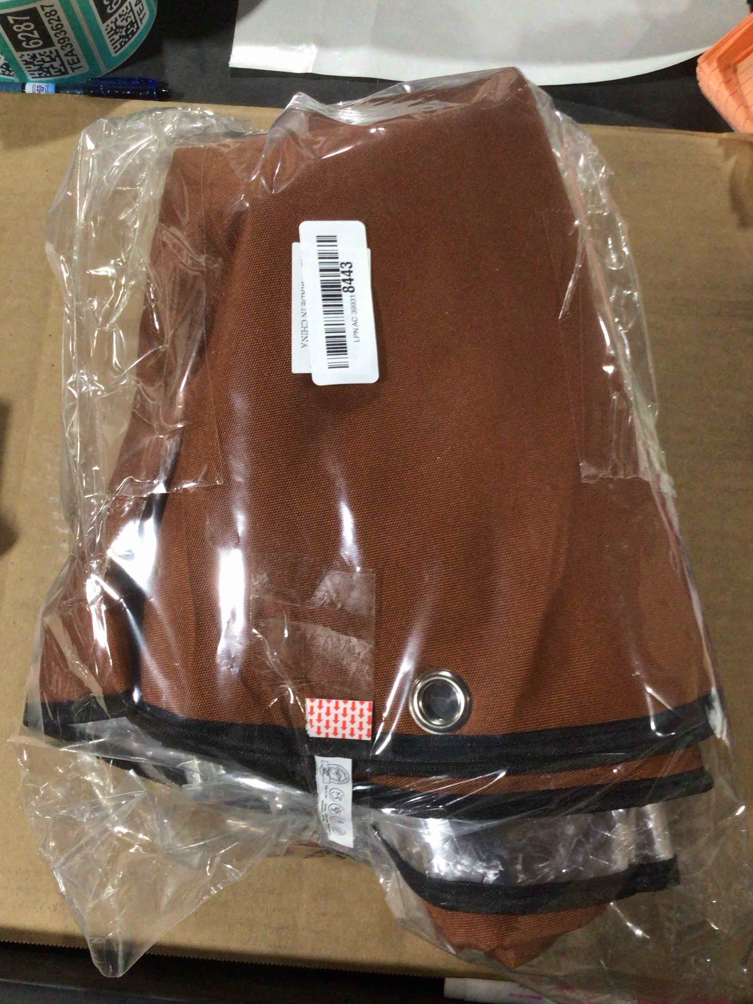 Condition photo showing New/Like New for Palm Tree Root Protector, Winter Protection for Palm Trees Root, Tree Root Freeze Protectors with Ground Nails, Winter Tree Root Frost Covers for Outdoor Cold Weather Plants (1, Brown) Brown 1