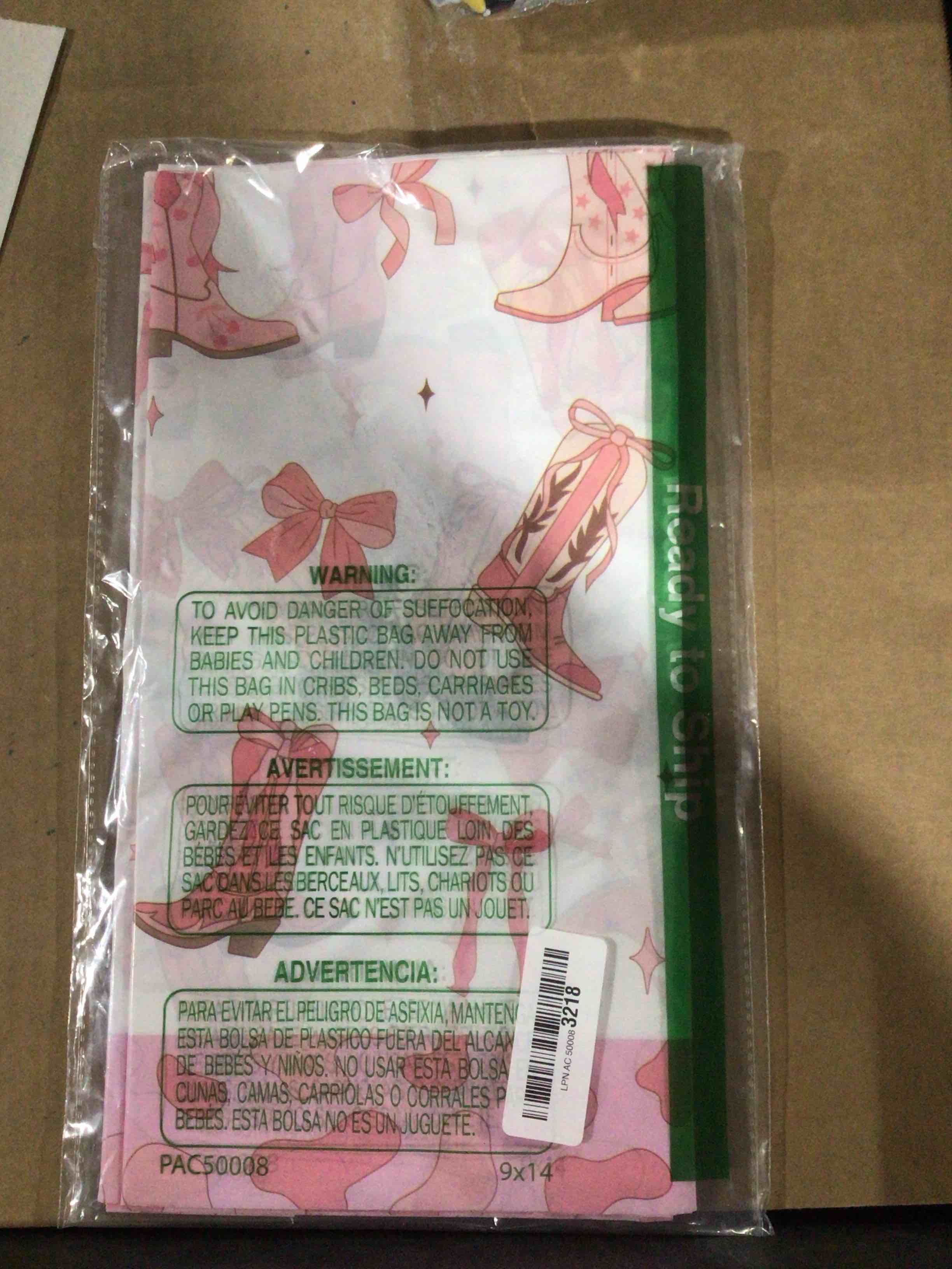 Condition photo showing New/Like New for 3Pcs Western Cowgirl Tablecloth Coquette Bow Cowgirl Party Supplies Pink Bows Boots Disposable Table Covers Western Rodeo Theme Party Plastic Table Cloths for Bachelorette Baby Shower Birthday Decor