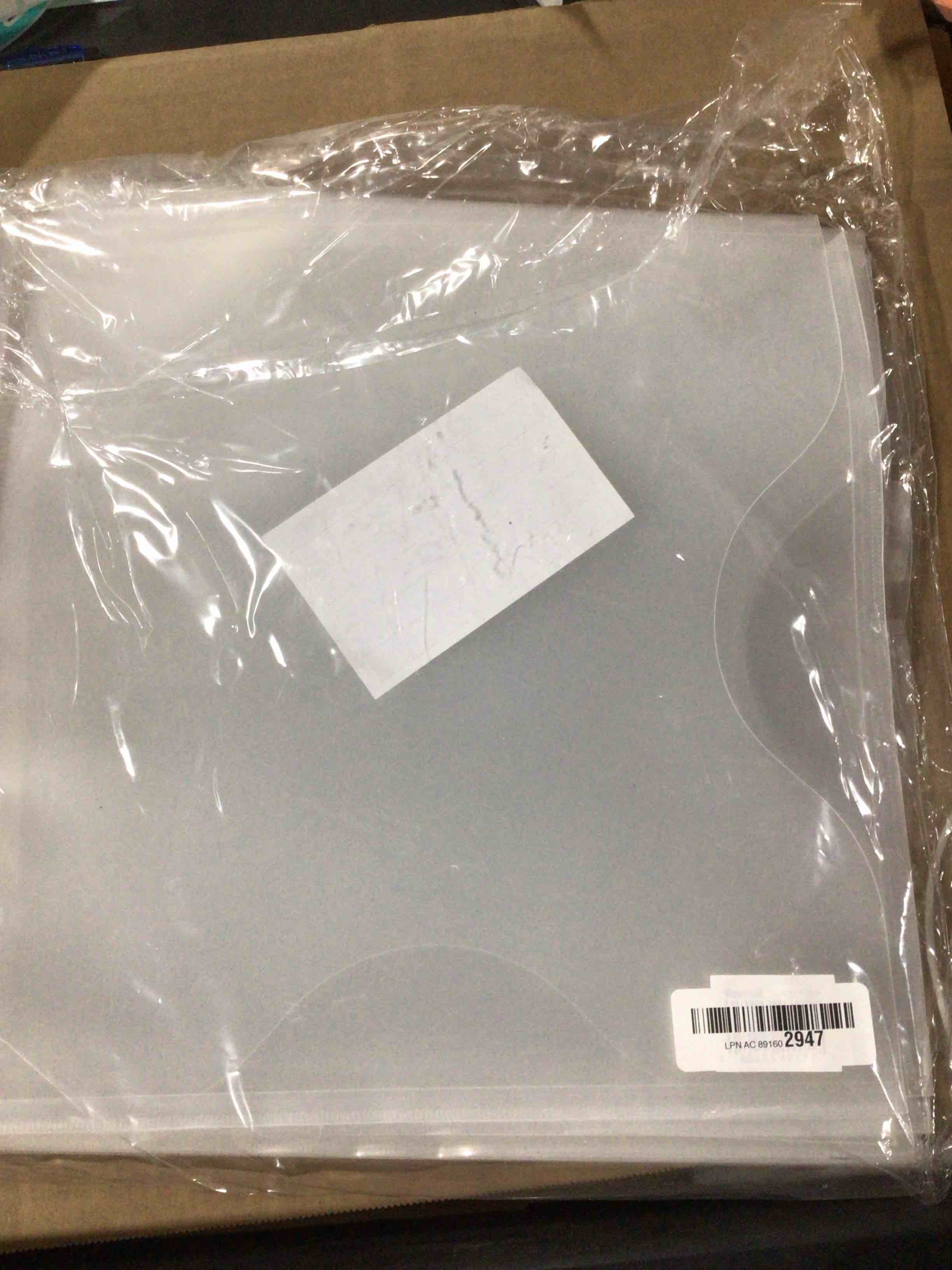 Condition photo showing New/Like New for Samsill Scrapbook Storage Organizer Folders 12x12 Inch, 12 Pack, Paper Files with Customizable Tabs, Includes 12 Blank White tabs, Top-Loading, Heavy-Duty Files, Super Clear Clear 12