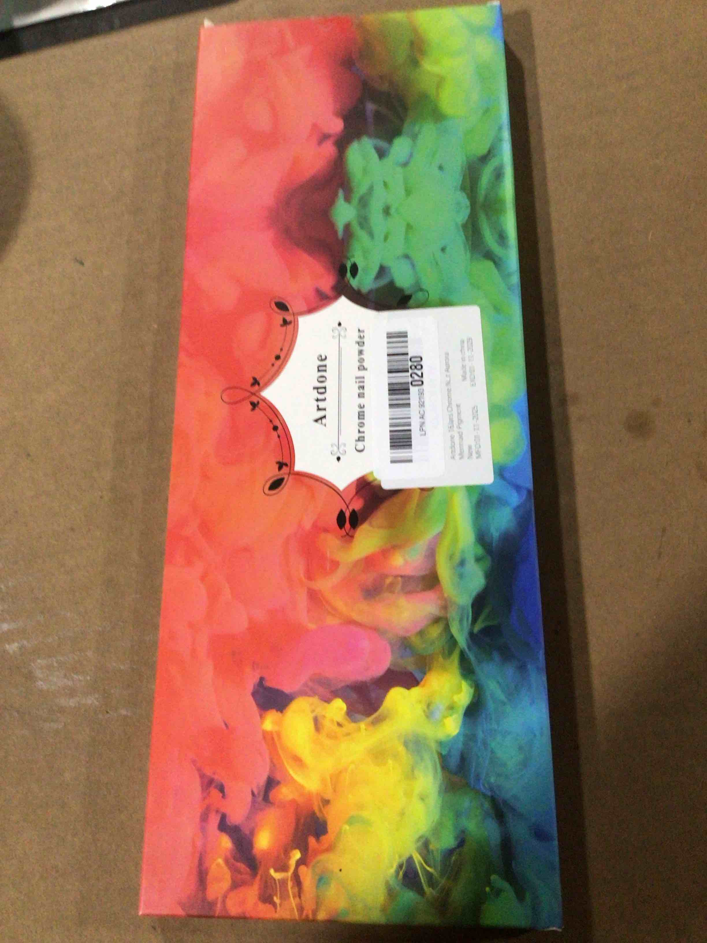 Condition photo showing New/Like New for Artdone 16Jars Chrome Nail Powder Magic White Pearl Kit Mirror Effect Silver Metallic Holographic Dip Nail Powder for Resin Craft & Nail Art Fimo, Decoration Iridescent Aurora Mermaid Pigment 16 colors Pearl Chrome