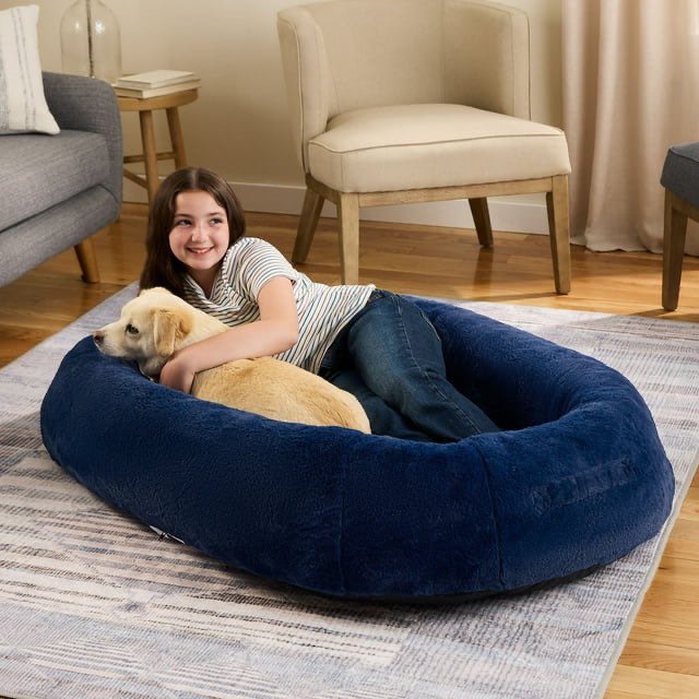 Snuggle Cuddler Oversized Plush Human Dog Bed