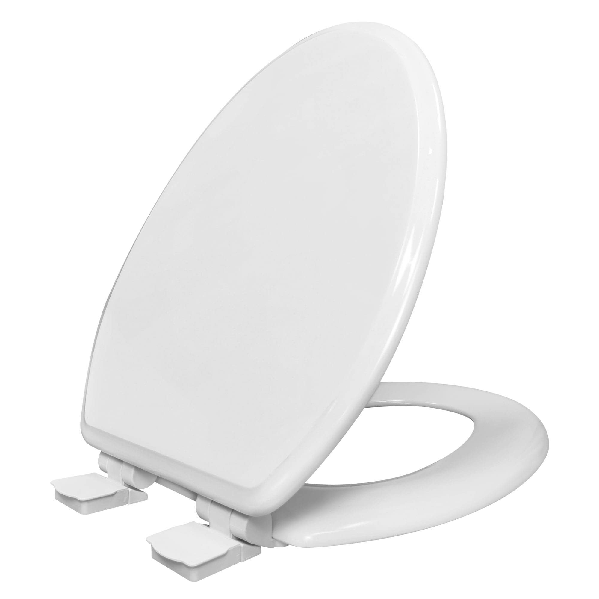 mainstays elongated slow-close toilet seat in white