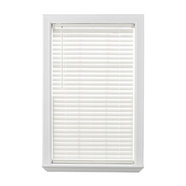 Better Homes & Gardens 2 Cordless Faux Wood Horizontal Blinds White 27x64