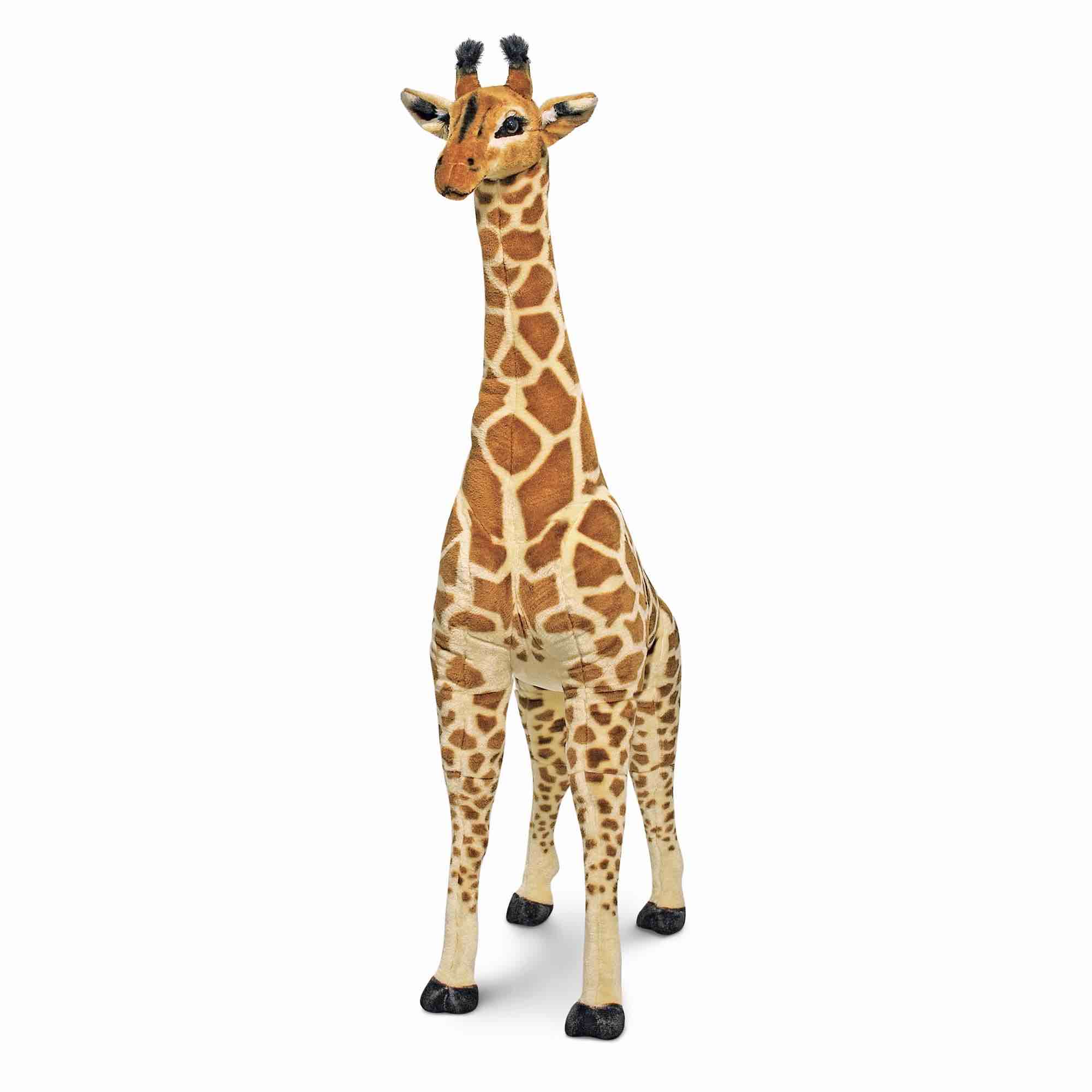 melissa & doug giant giraffe - lifelike plush stuffed animal (over 4 feet tall)