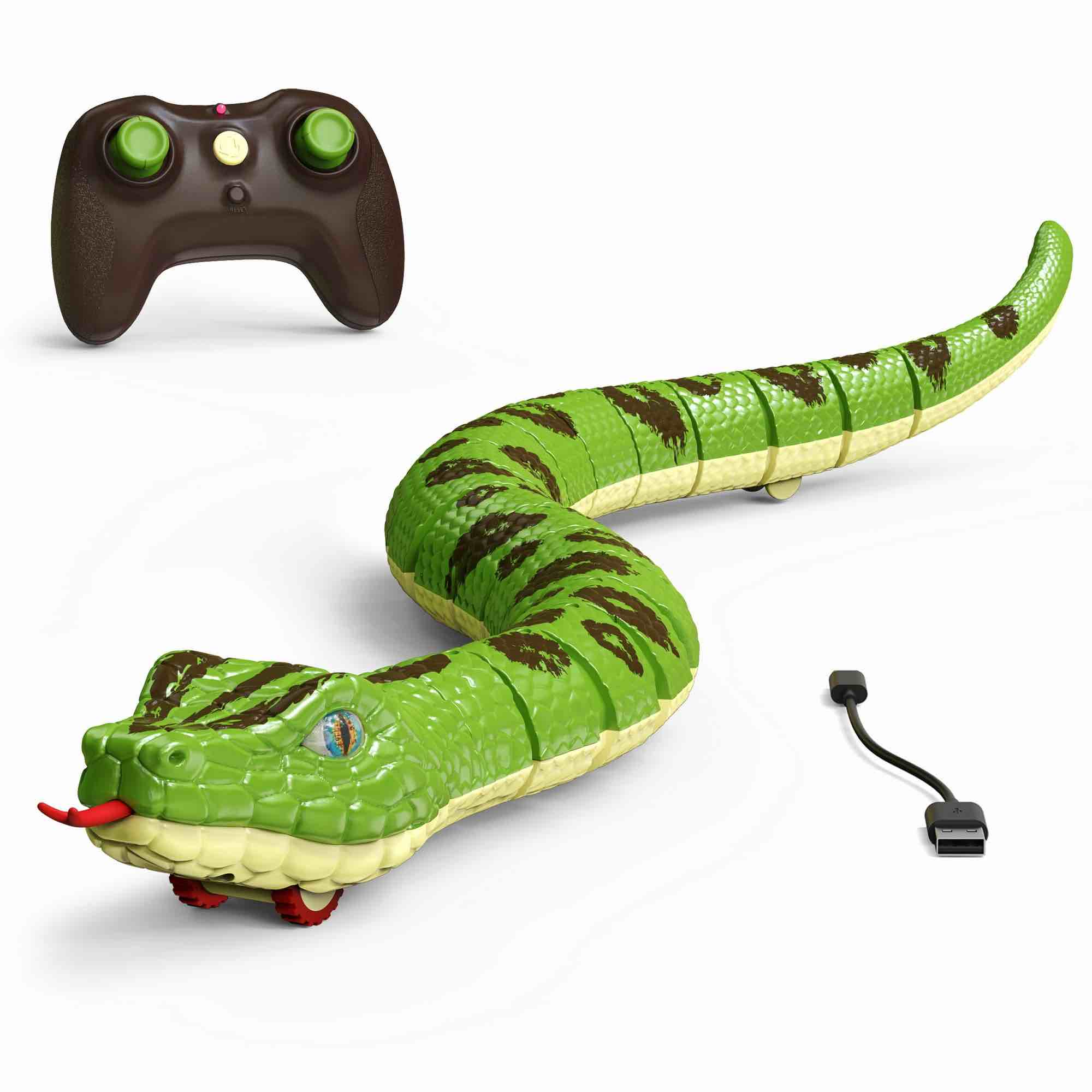 Terra by Battat RC Snake Green Anaconda Remote Control Reptile Toy for Kids 5 Years+