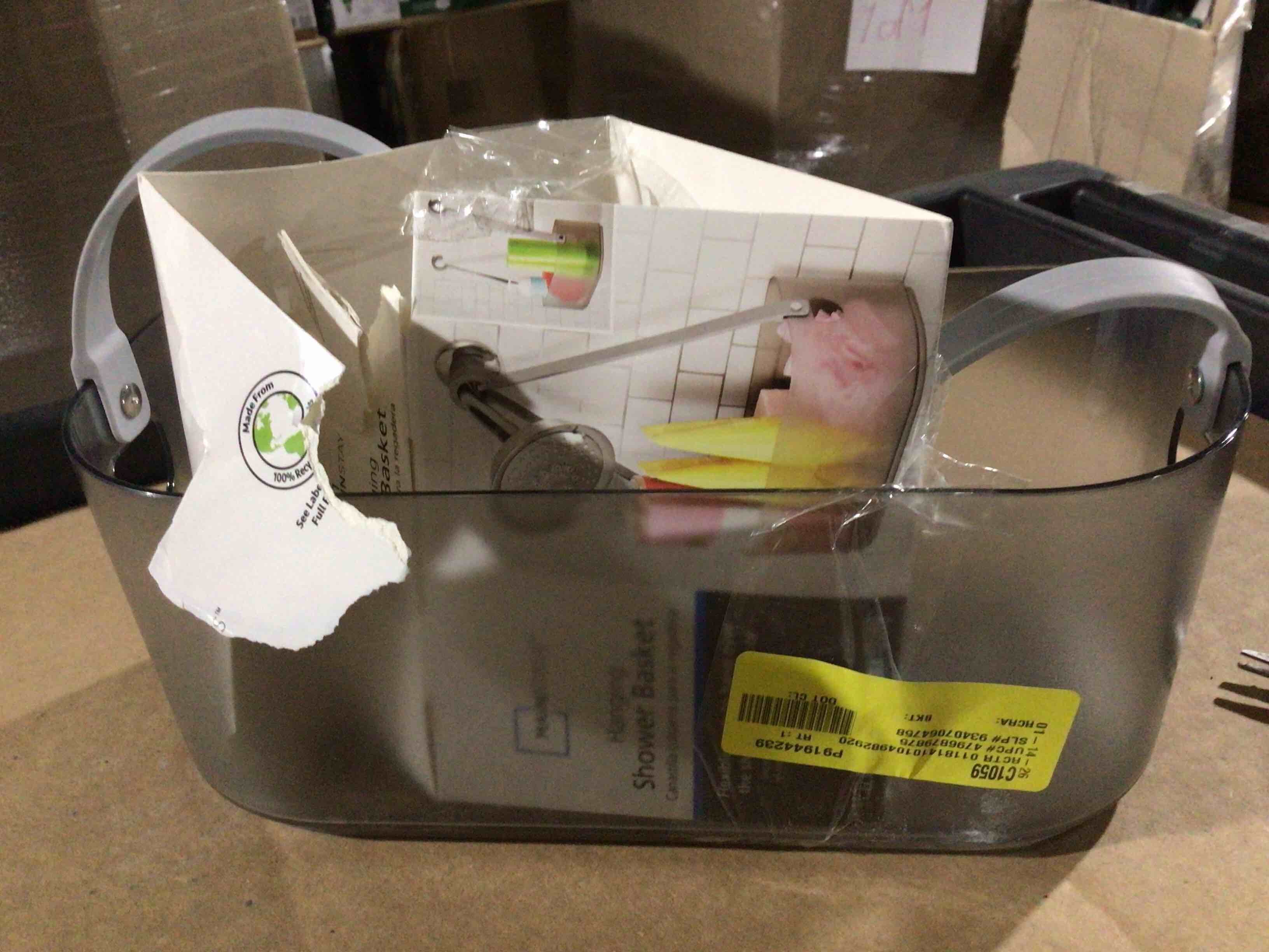 Condition photo showing Good Condition for Mainstays Frost Basket Shower Caddy for Bath Organization