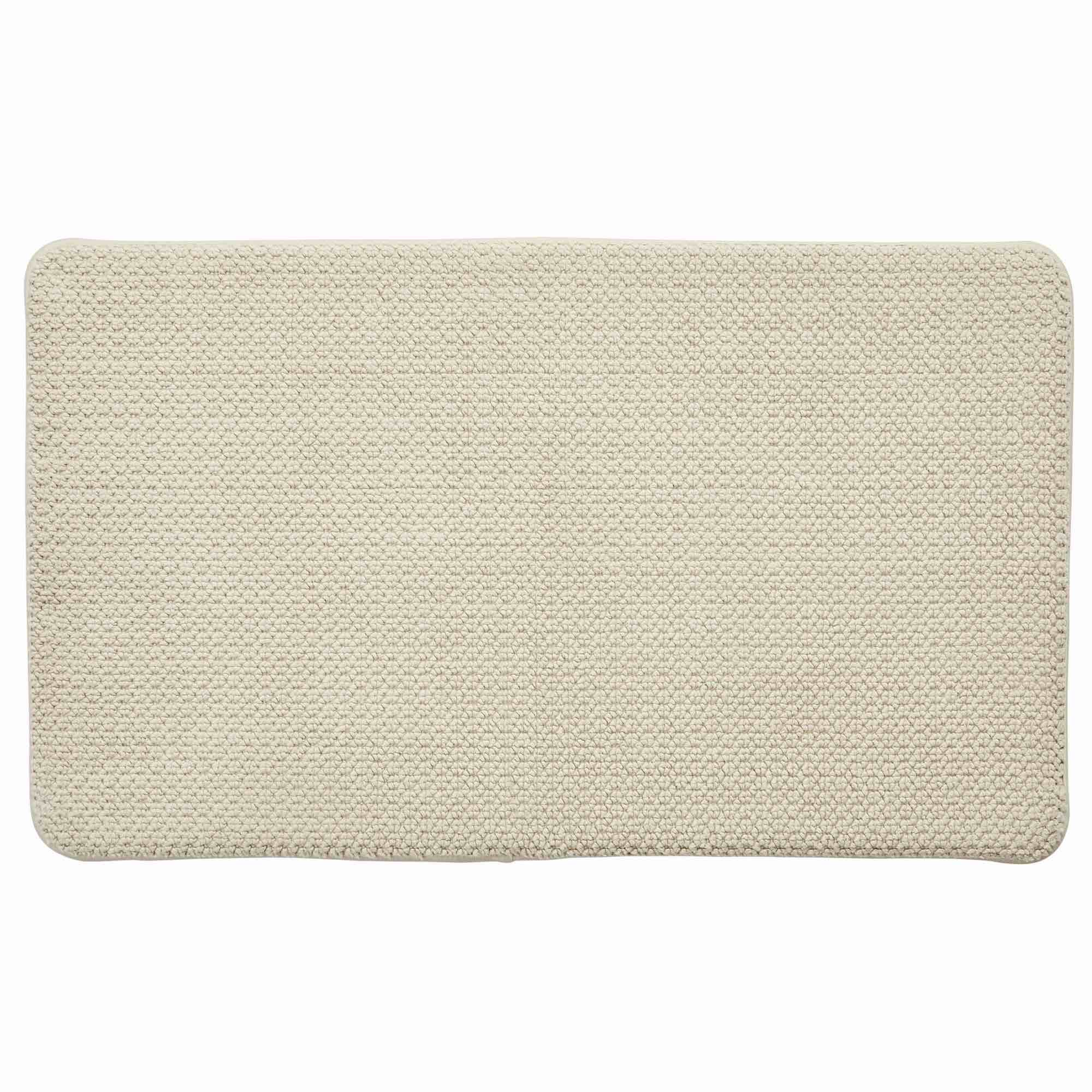 Better Homes & Gardens Signature Soft Cotton Memory Foam Bath Rug, Almond Biscuit, 20" x 34"