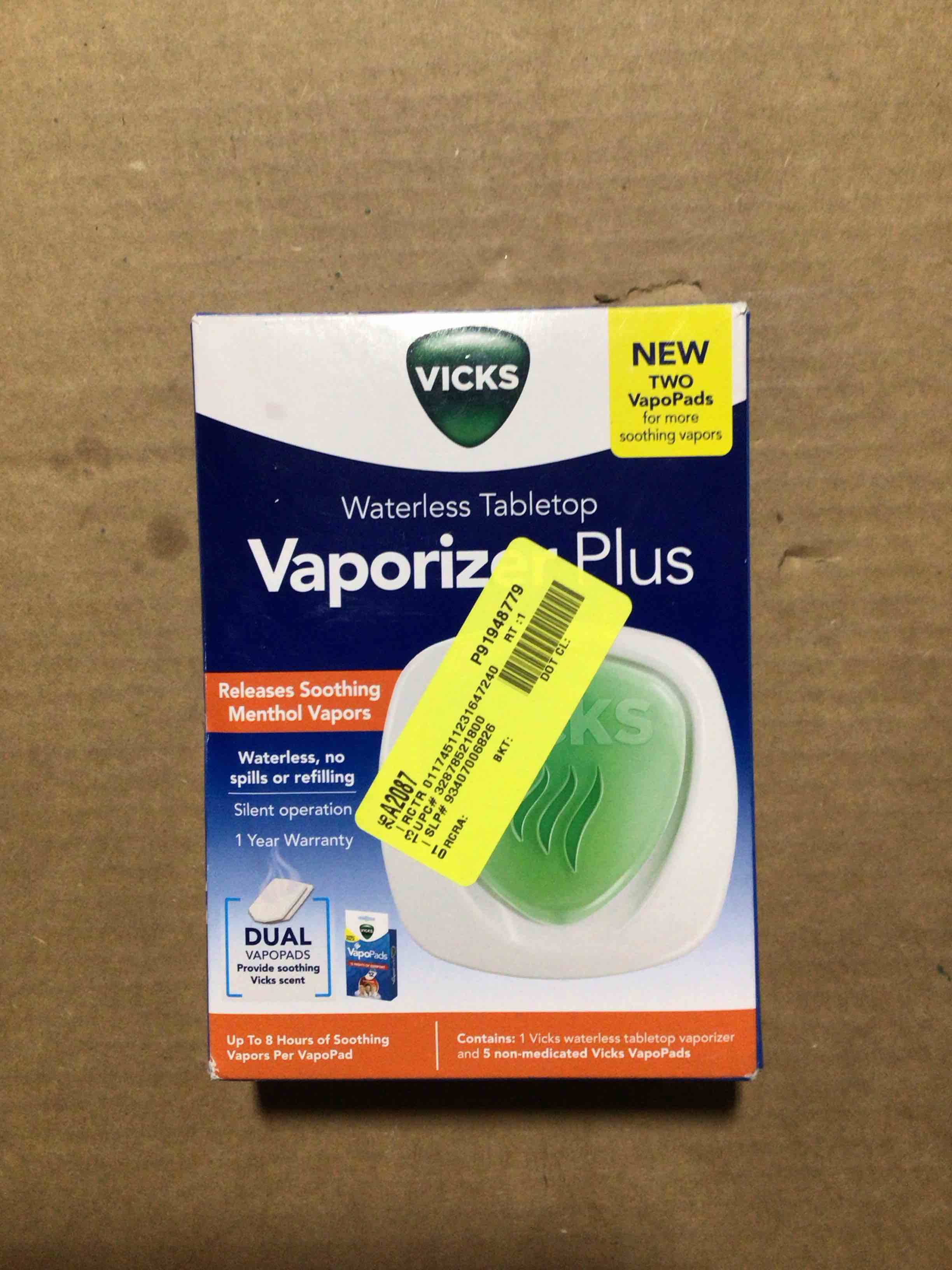 Condition photo showing Good Condition for VAPORIZER, WATERLESS, VICKS, VELVET PACKAGING