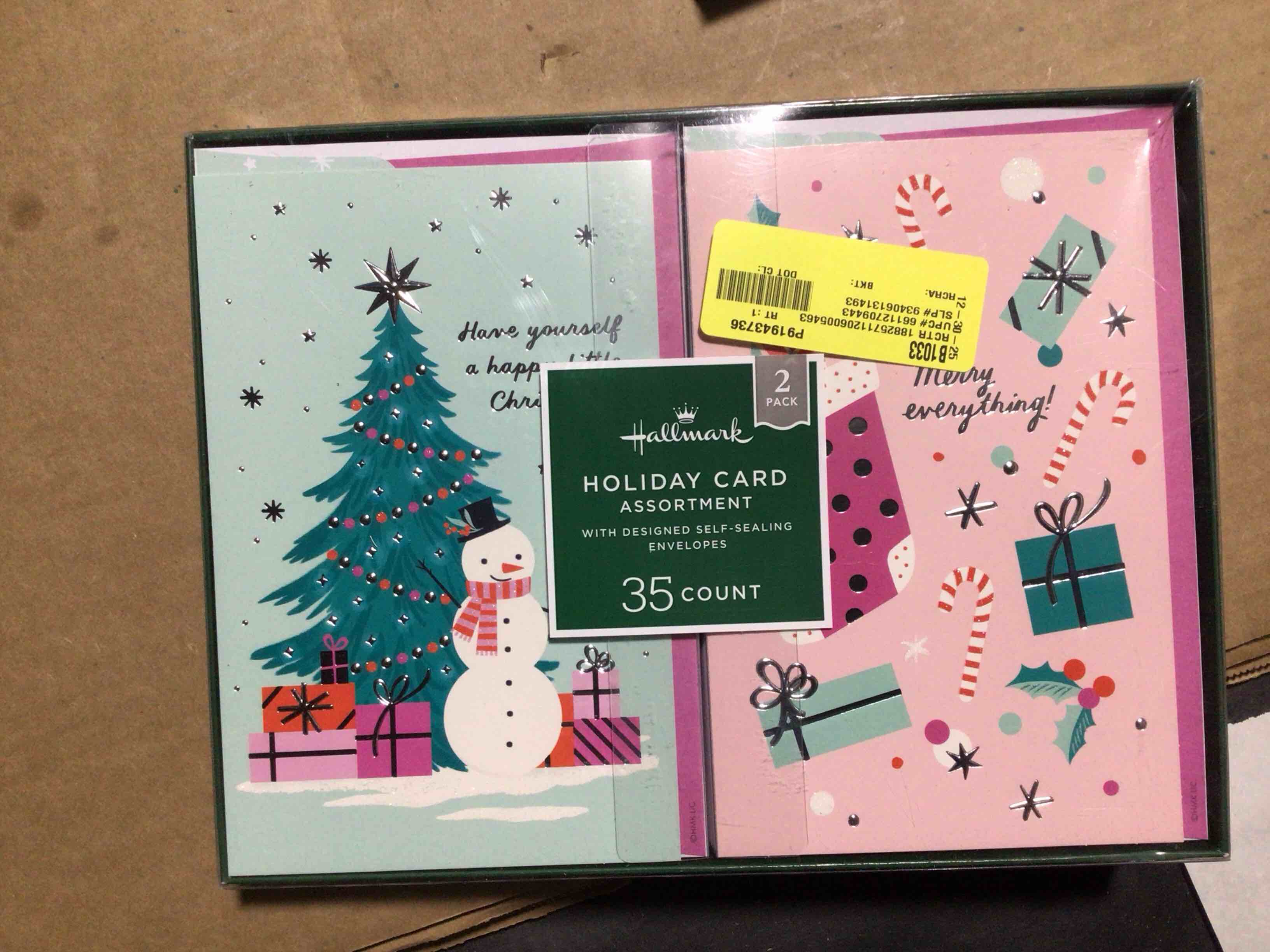 Condition photo showing item condition for Hallmark Assorted Holiday Christmas Cards, 35 pk.