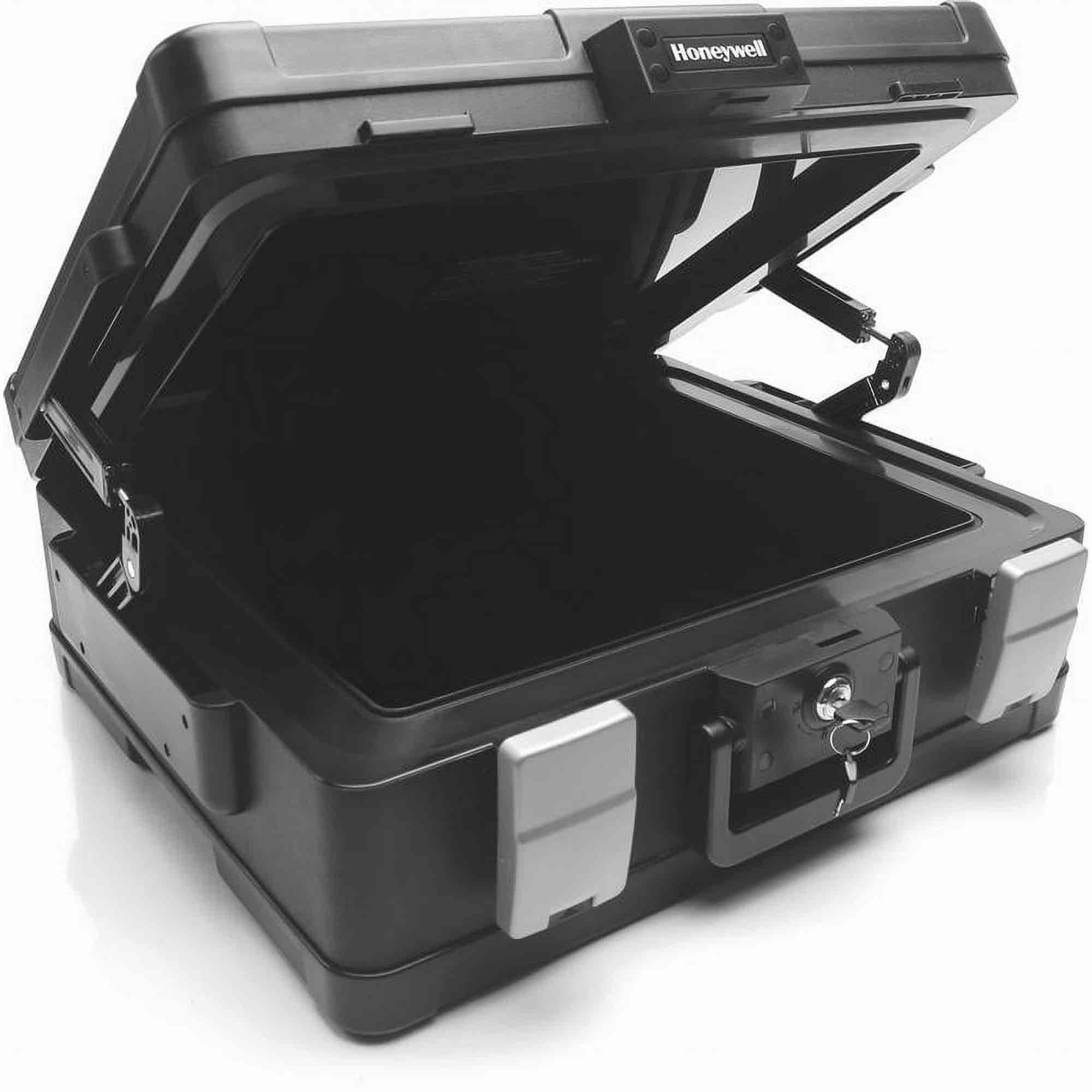 honeywell safes .39 cf lite weight key lock waterproof & fire safe chest handle a4 letter & legal