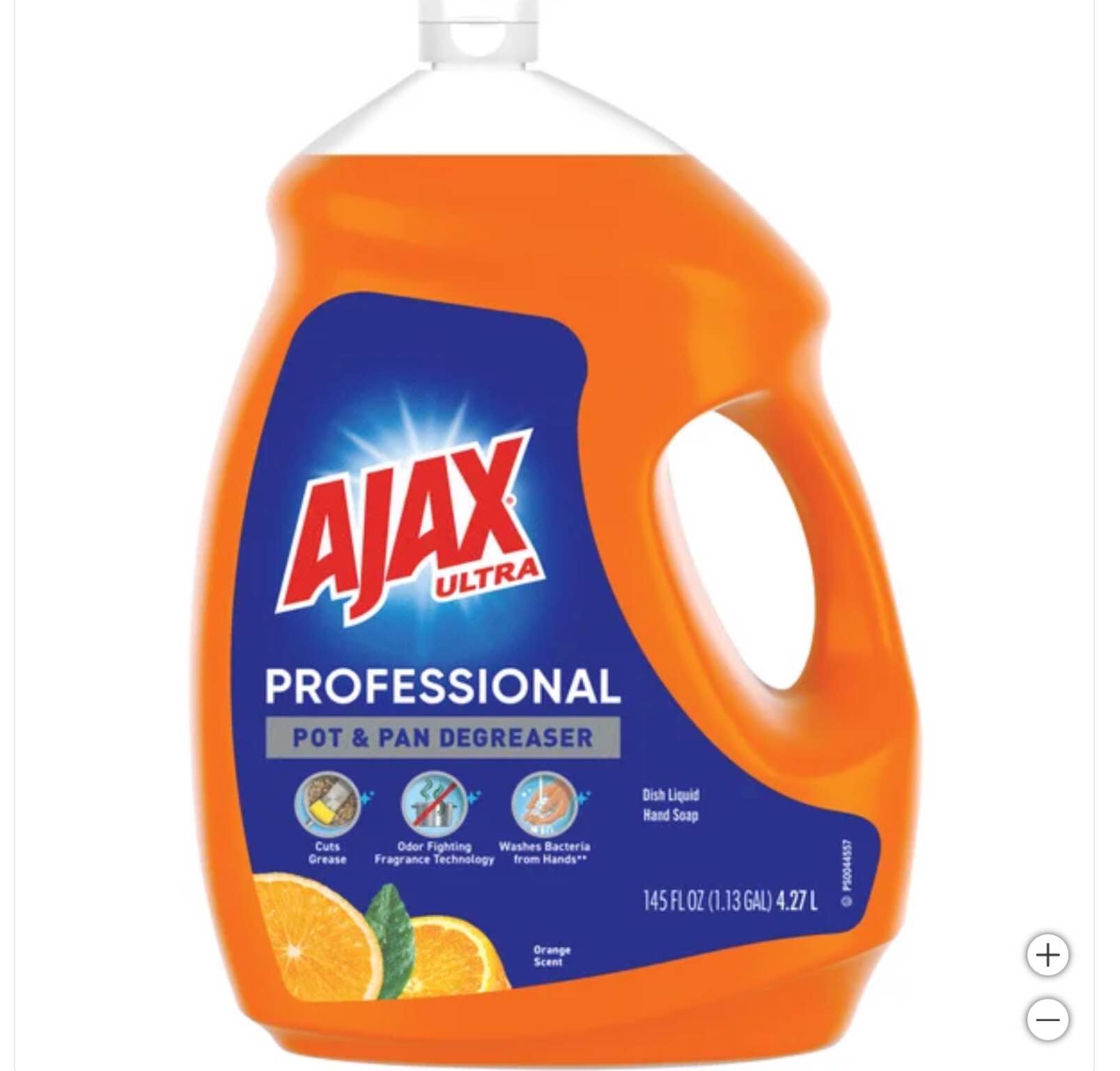 Ajax Ultra Professional Pot and Pan Degreaser Liquid Dish Detergent, Orange Scent, 145 fl oz, 2ct