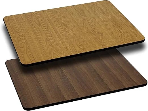 Flash Furniture Reversible Table Top, Oak/Grey 24x48"