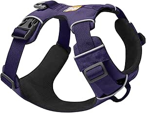 Ruffwear,medium Front Range Dog Harness, Reflective and Padded Harness for Training and Everyday, Purple Sage, 
