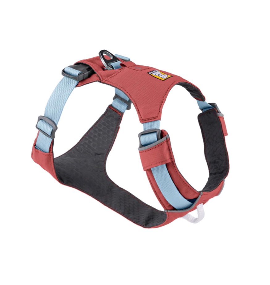RuffWear Medium Light weight Dog Harness pink light blue 