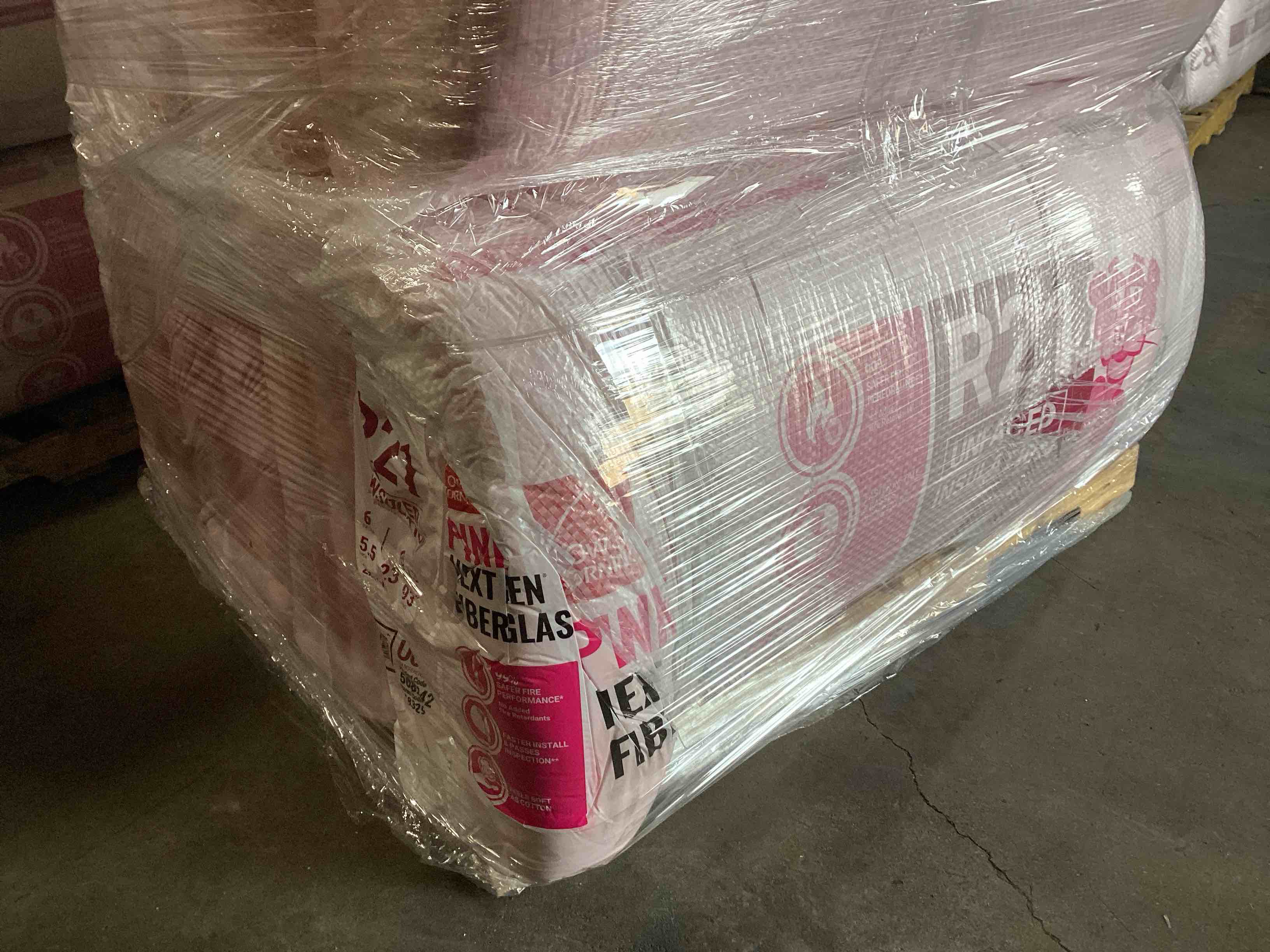 4 Bags of Owen’s Corning R-21 Pink Next Gen Fiberglass Unfaced Batt Insulation, 5.5in x 23in x 93in, 6 Pieces Per Bag And 89.13 Sq.Ft. Per Bag, Your Bid Per Bag