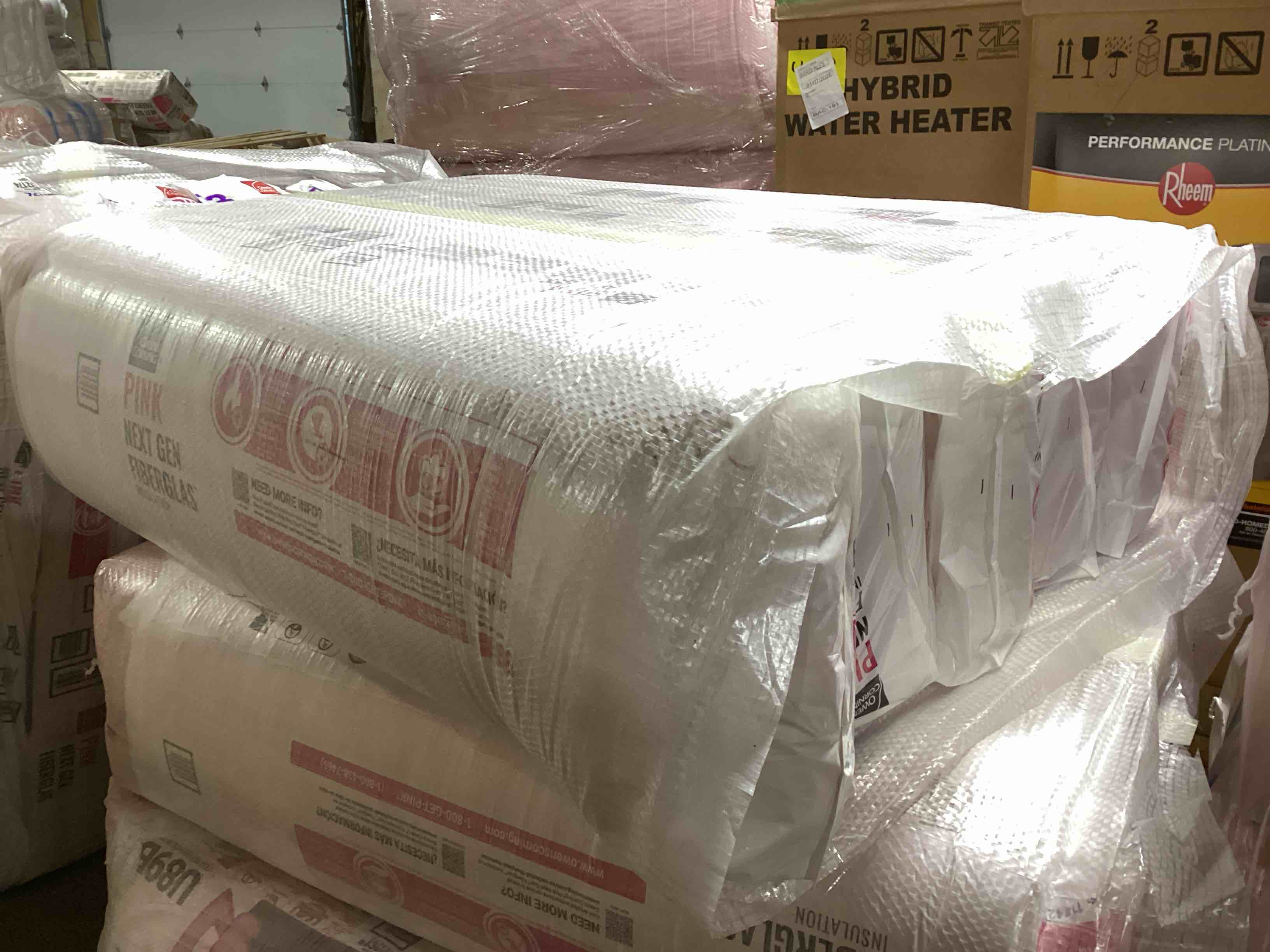 5 Bags of Owen’s Corning R-21 Pink Next Gen Fiberglass Unfaced Batt Insulation, 5.5in x 15in x 93in, 8 Pieces Per Bag And 77.50 Sq.Ft. Per Bag, Your Bid Per Bag