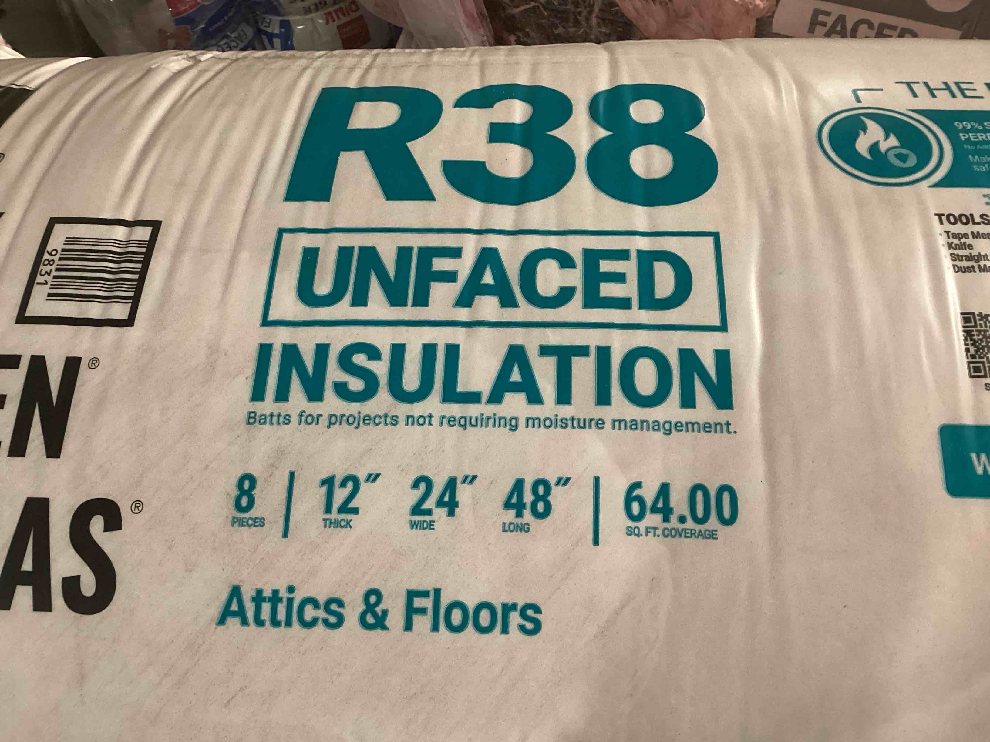 Unfaced Fiberglass Insulation!