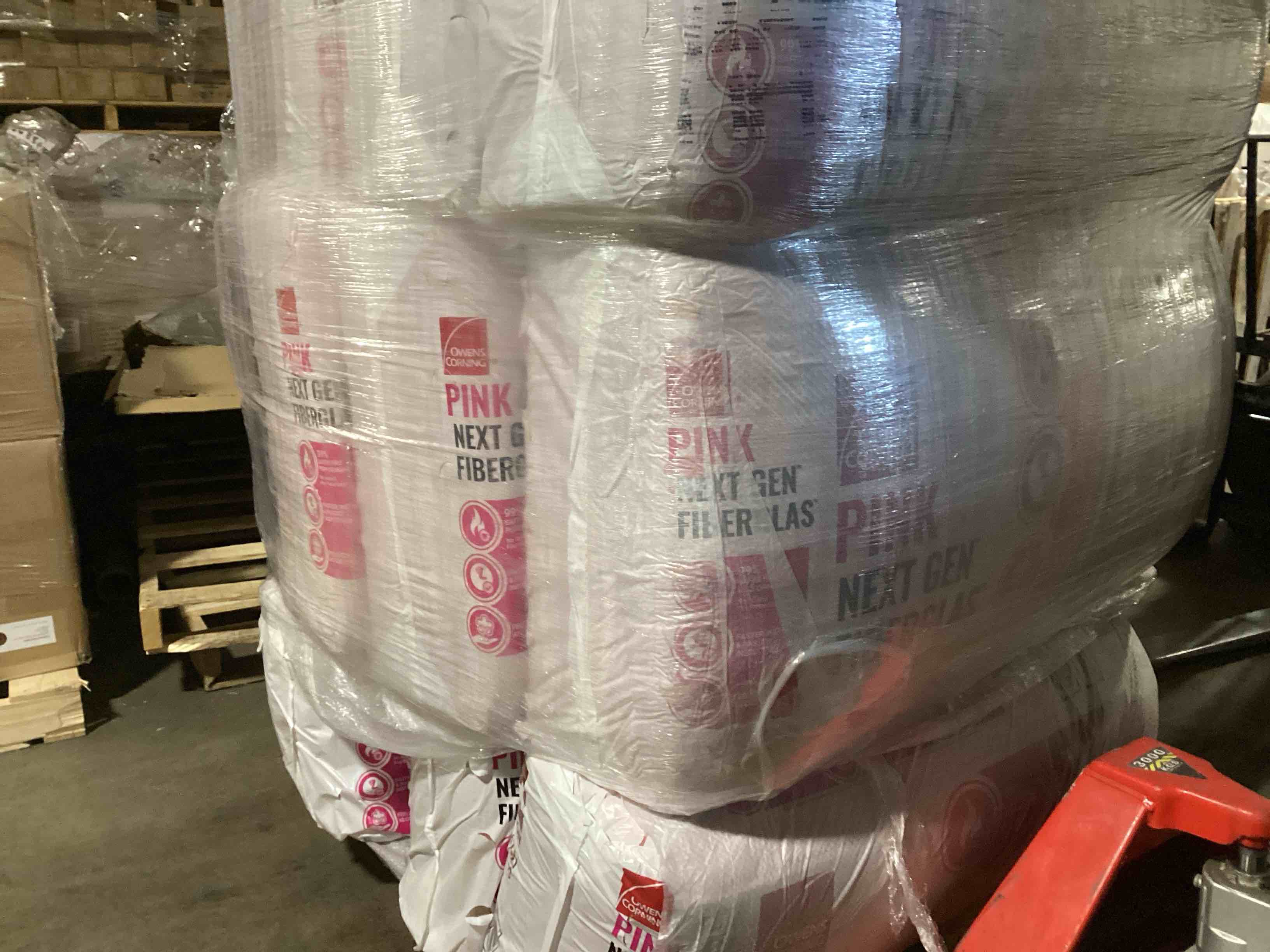4 Bags of Owen’s Corning R-30 Pink Next Gen Fiberglass Faced Batt Insulation, 10in x 24in x 48in, 11 Pieces Per Bag And 88.00 Sq.Ft. Per Bag, Your Bid Per Bag