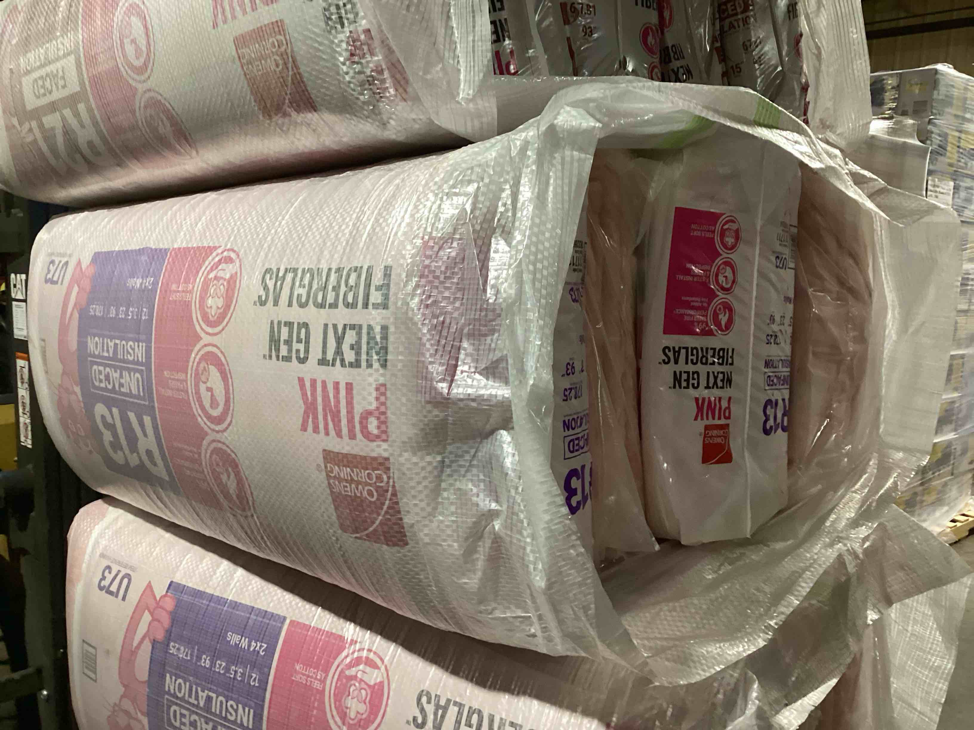 4 Bags of Owen’s Corning R-13 Pink Next Gen Fiberglass Unfaced Batt Insulation, 3.5in x 23in x 93in, 12 Pieces Per Bag And 178.25 Sq.Ft. Per Bag, Your Bid Per Bag