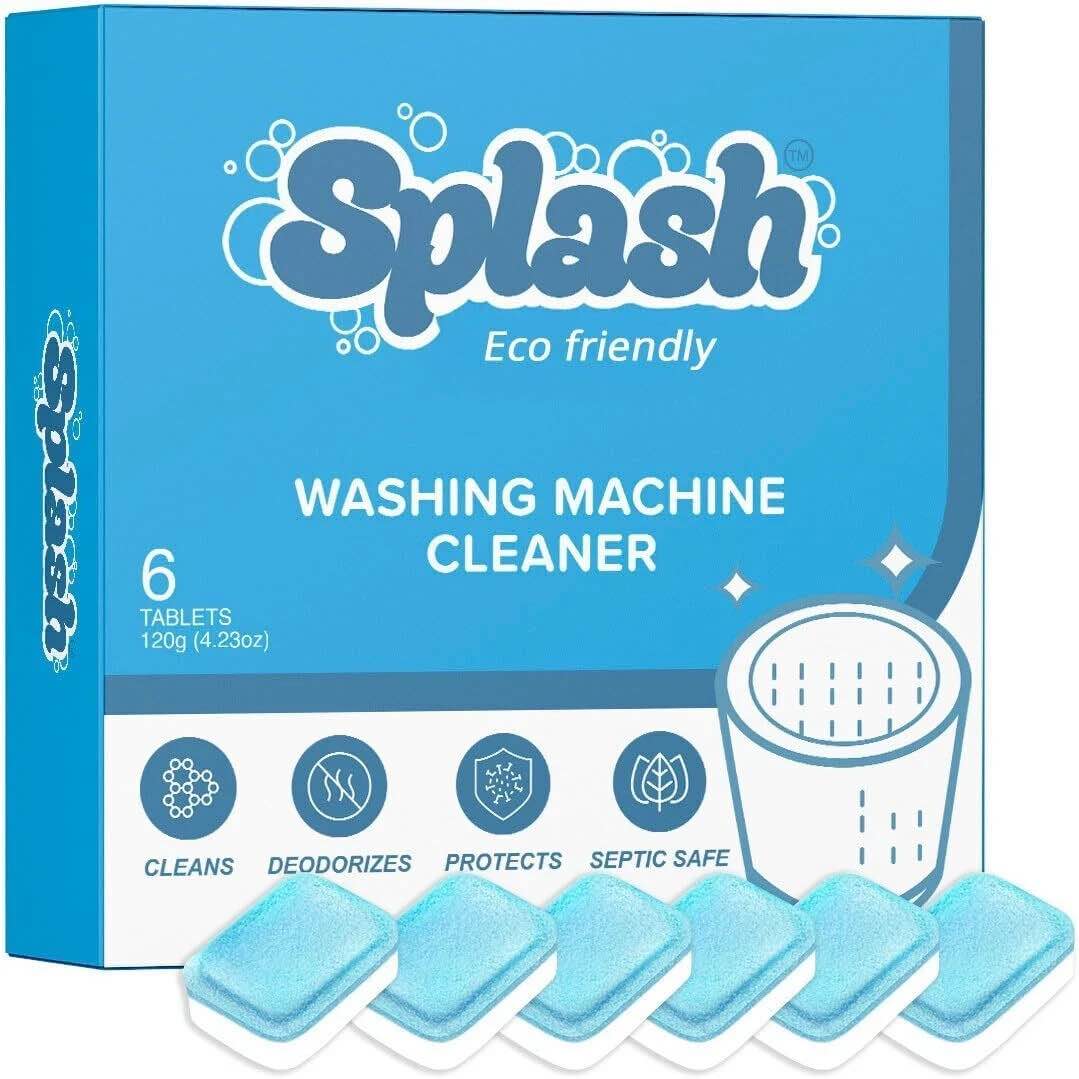 Condition photo showing Brand New for Case of 50 Splash Washing Machine Cleaner, 6 Tablets 