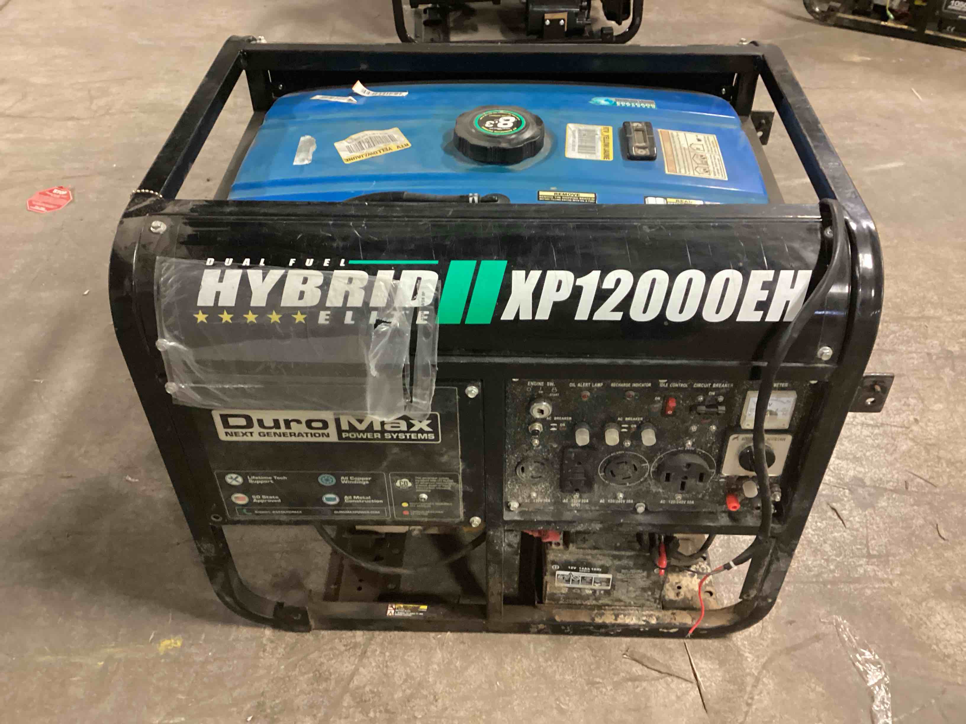 duromax 12,000 watt dual fuel portable generator