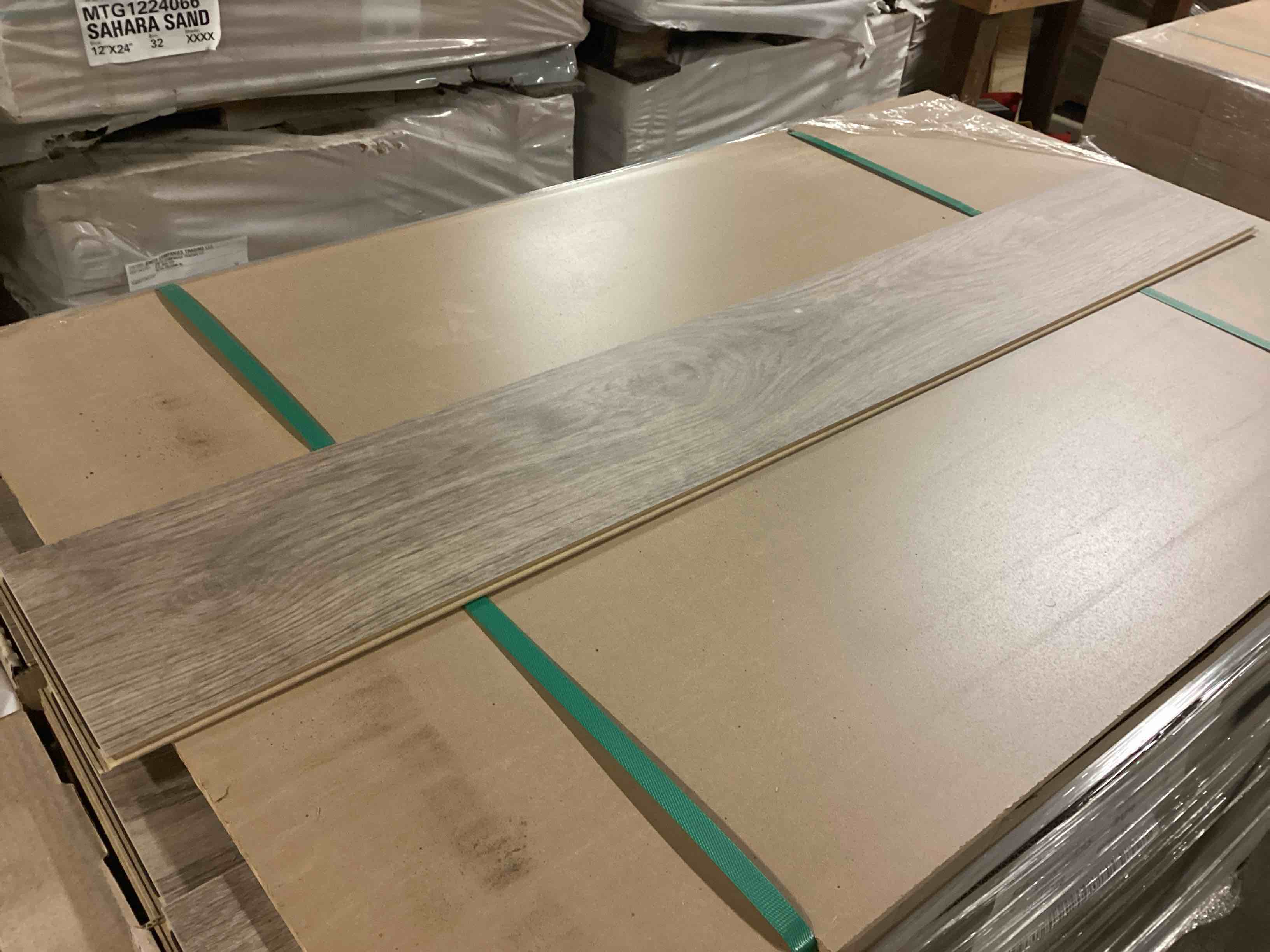 Condition photo showing As Is for 1355.27 Sq.Ft. Of 7mm Laminate Flooring, Your Bid Per Sq.Ft