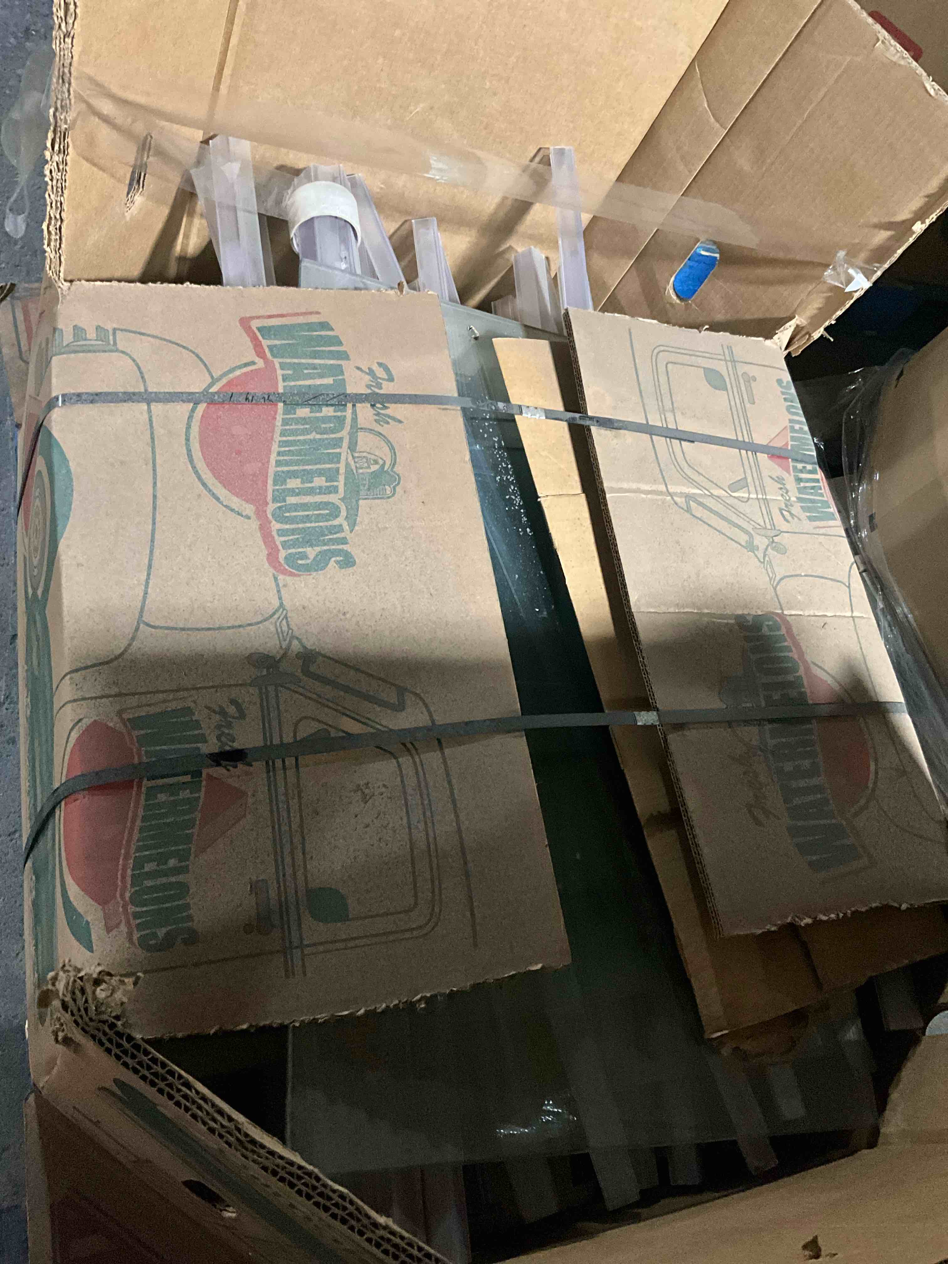 Assortment of GLASS SHELVES & PLASTIC WIRE SHELF LABEL HOLDER