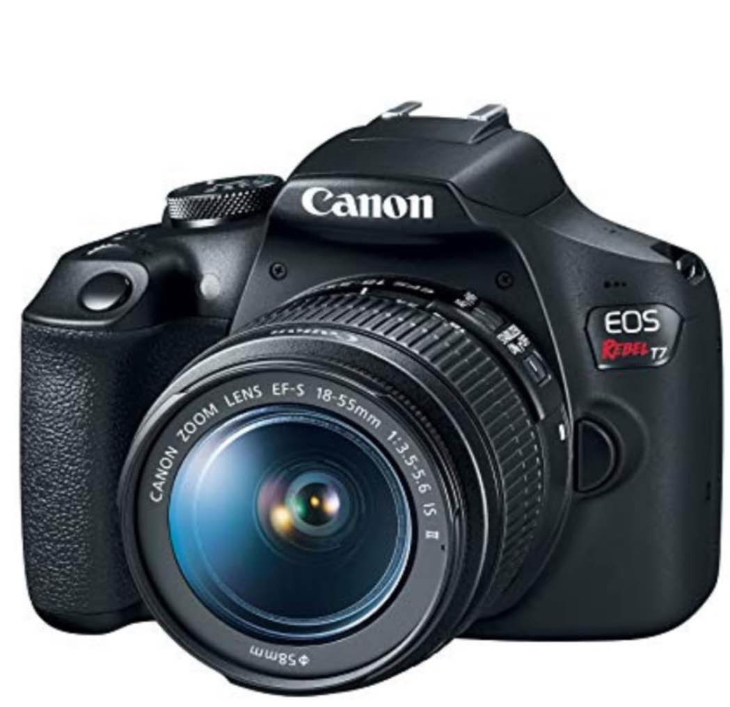 Canon EOS Rebel T7 Digital SLR Camera with EF-S 18-55mm Lens  APS-C Sensor  24.1MP
