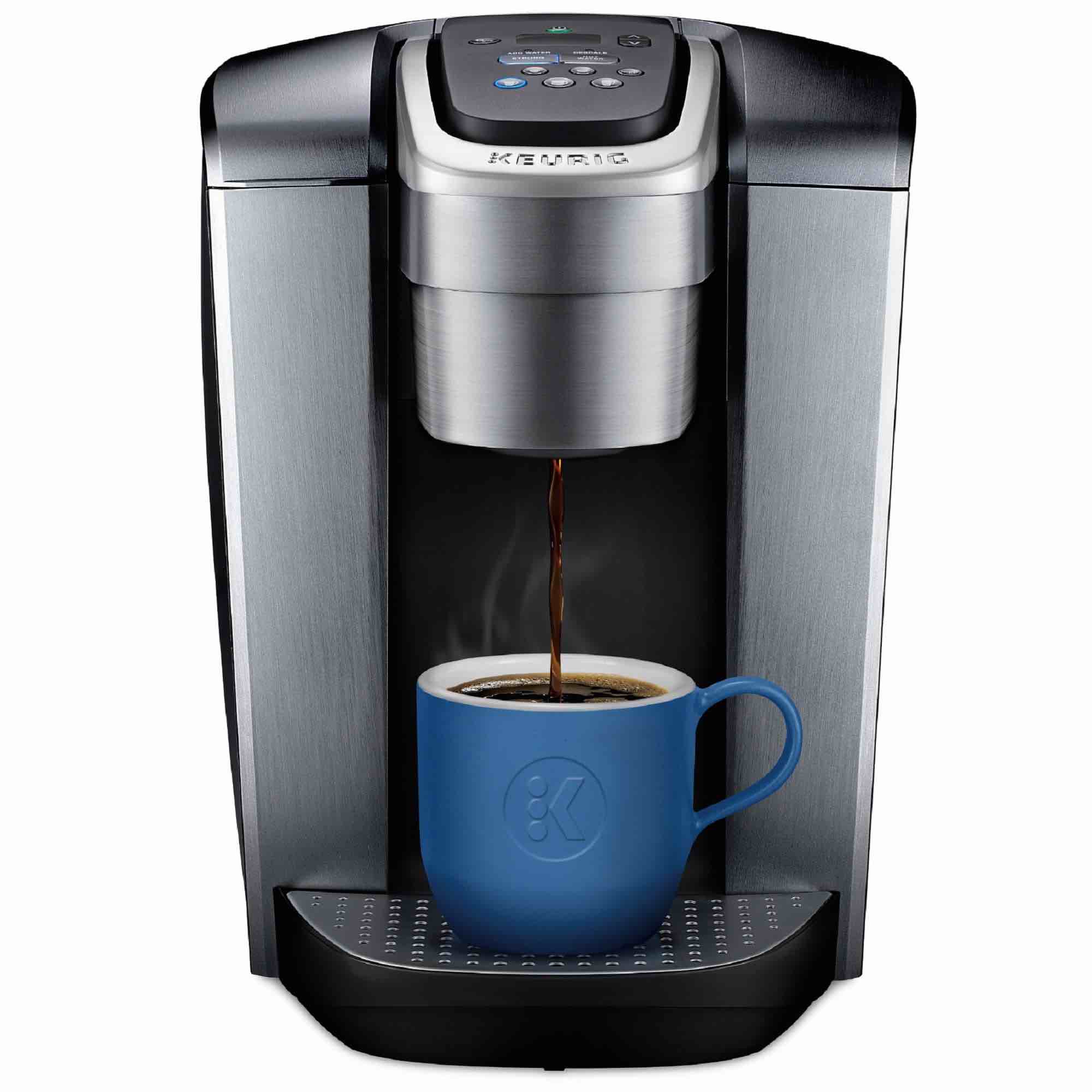 Keurig K-Elite Single-Serve K-Cup Pod Coffee Maker with Iced Coffee Setting - Silver: 75 oz Capacity, Dishwasher-Safe Parts