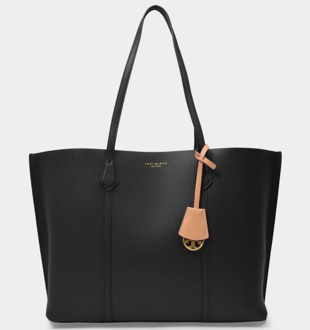 Perry Tote Bag - Tory Burch - Black - Leather