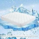 Sharper Image Full Mattress Pad, Overfilled, Jersey Knit Ultra-Soft & Cooling Touch Mattress Pad for Bed, Cozy T-Shirt Handfeel Mattress Topper Fitted Pocket Fits Up to 18", Full, White