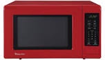 Magic Chef MC99MR 0.9-Cu. Ft. 900-Watt Countertop Digital Touch Microwave (Red)