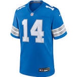 Men's Nike  Blue Detroit Lions Team Game Jersey, Size Large 