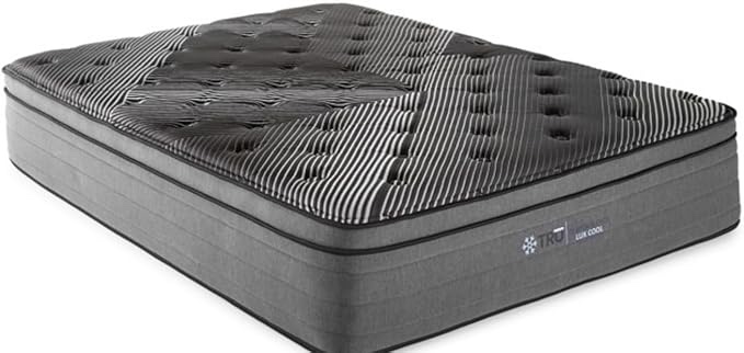 Black ICE Luxury Hybrid Cooling Mattress Made in The USA | 15" Euro-Top (Medium Firmness), King