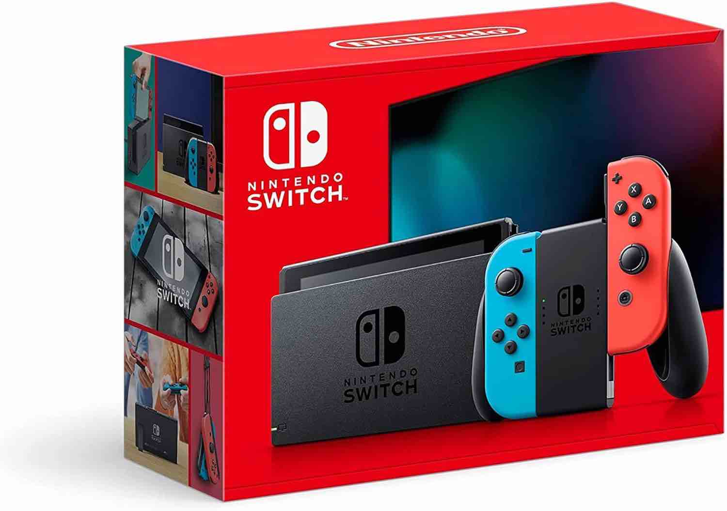 Nintendo - Switch with Neon Blue and Neon Red Joy?Con - Multi