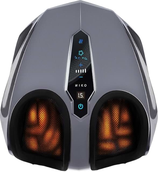 shiatsu foot massager machine with multiple functions and heat