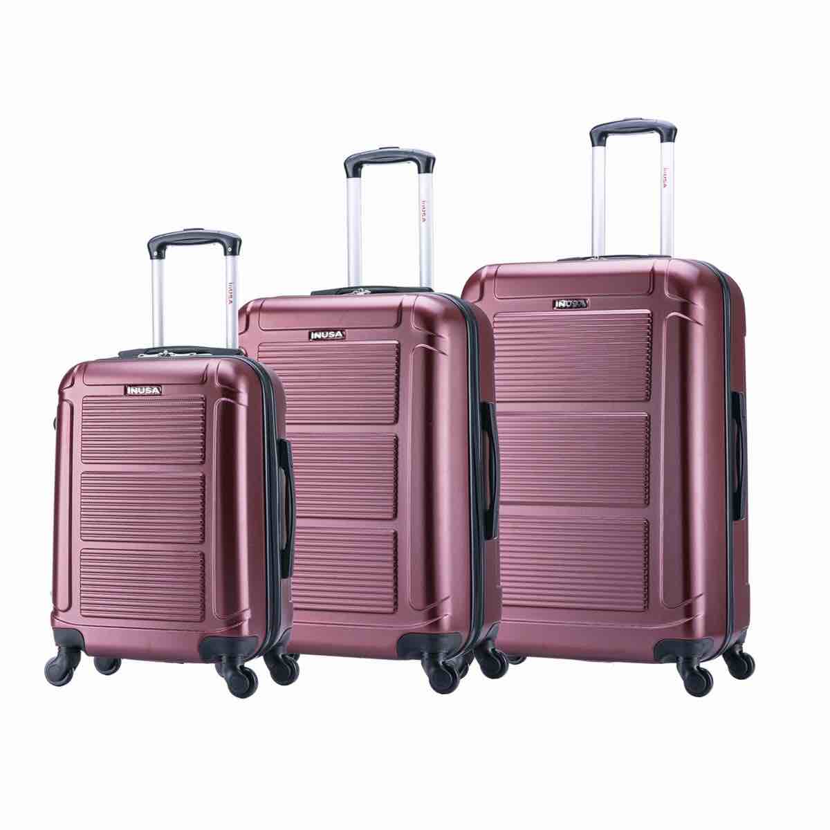 InUSA Pilot 3-Pc. Lightweight Hardside Spinner Luggage Set