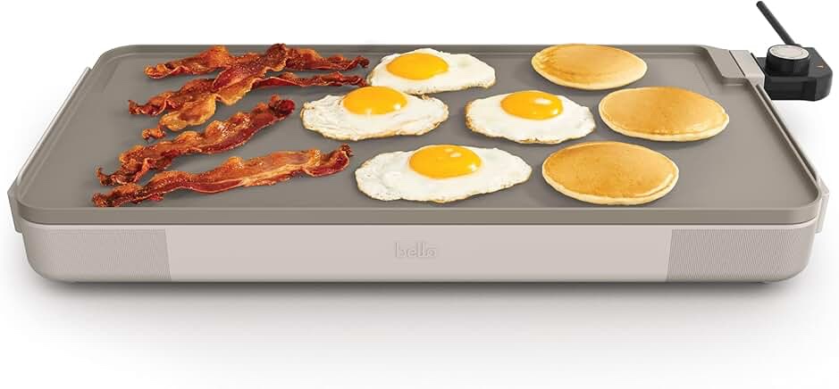 bella 12  x 22” Electric Griddle  Oatmilk