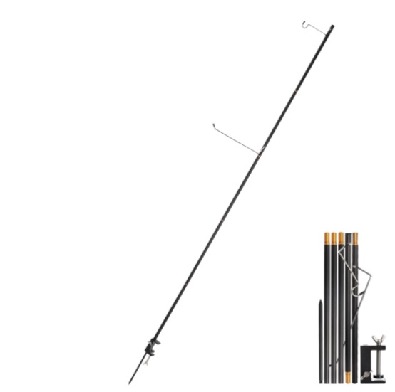 Camping Lantern Stand, Portable 5 Sections Lamp Pole with Storage Bag, Camping Light Ha