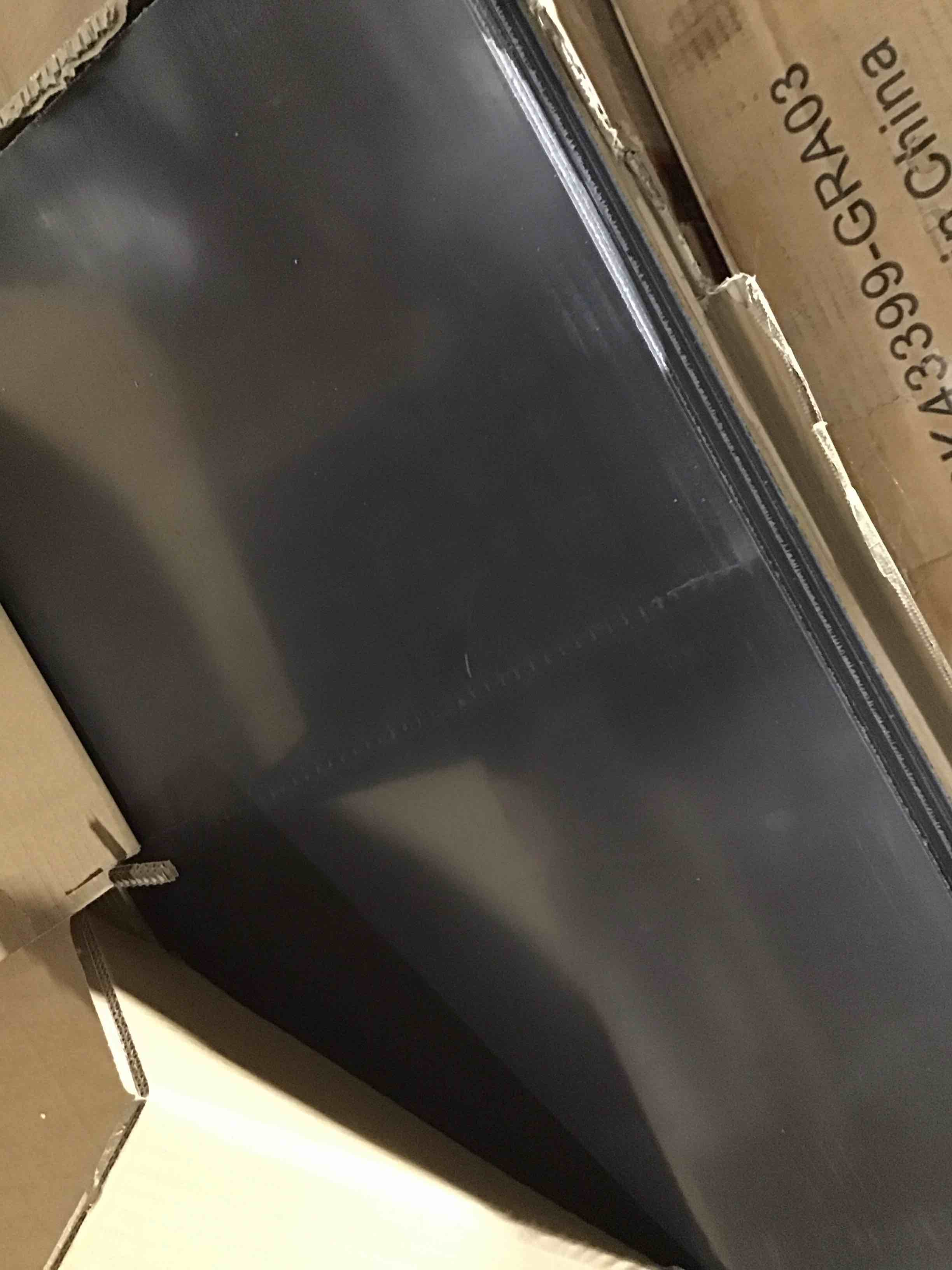 Condition photo showing Good Condition for Drop Ceiling, 12 Pack Ceiling Tile 2ft x 4ft PVC Panel Cover 5mm Waterproof Washable and Fire-Rated Drop Tile 96 Sq. Ft - Black Black 2FT X 4FT