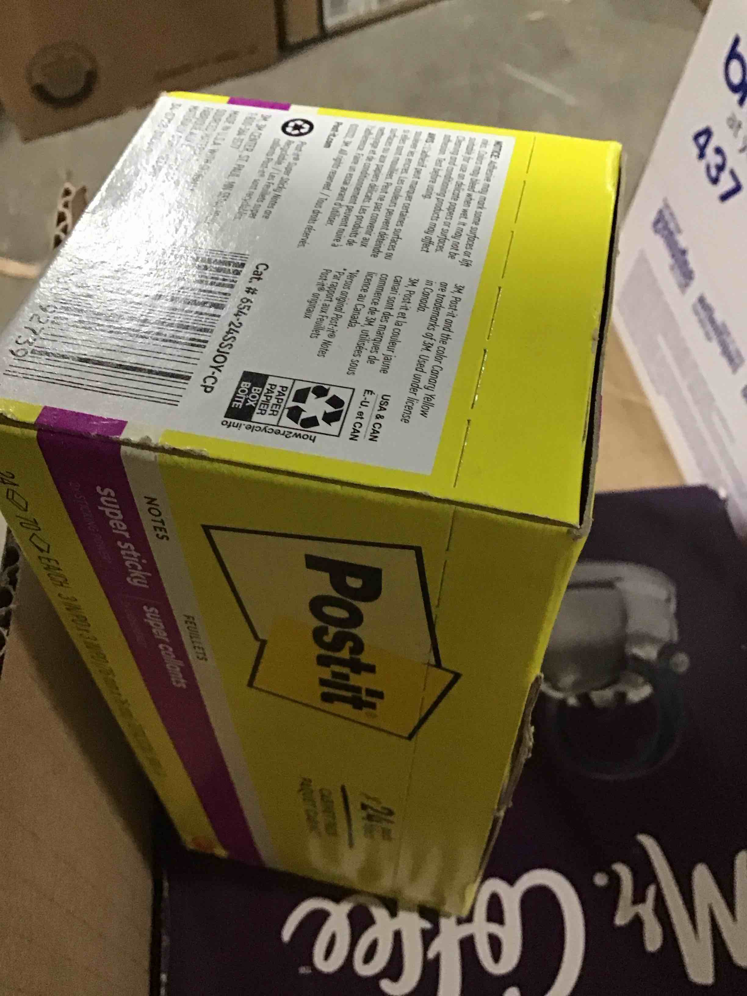 Condition photo showing Good Condition for Post-it Super Sticky Notes - Summer Joy Collection - 3  x 3  Plain  24-Pack