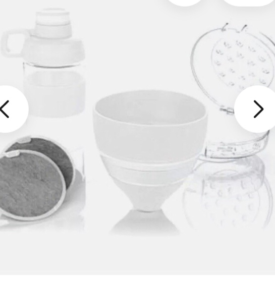 JOY Mangano Miracle Clean Water Filter Set with Case & Bottle - White