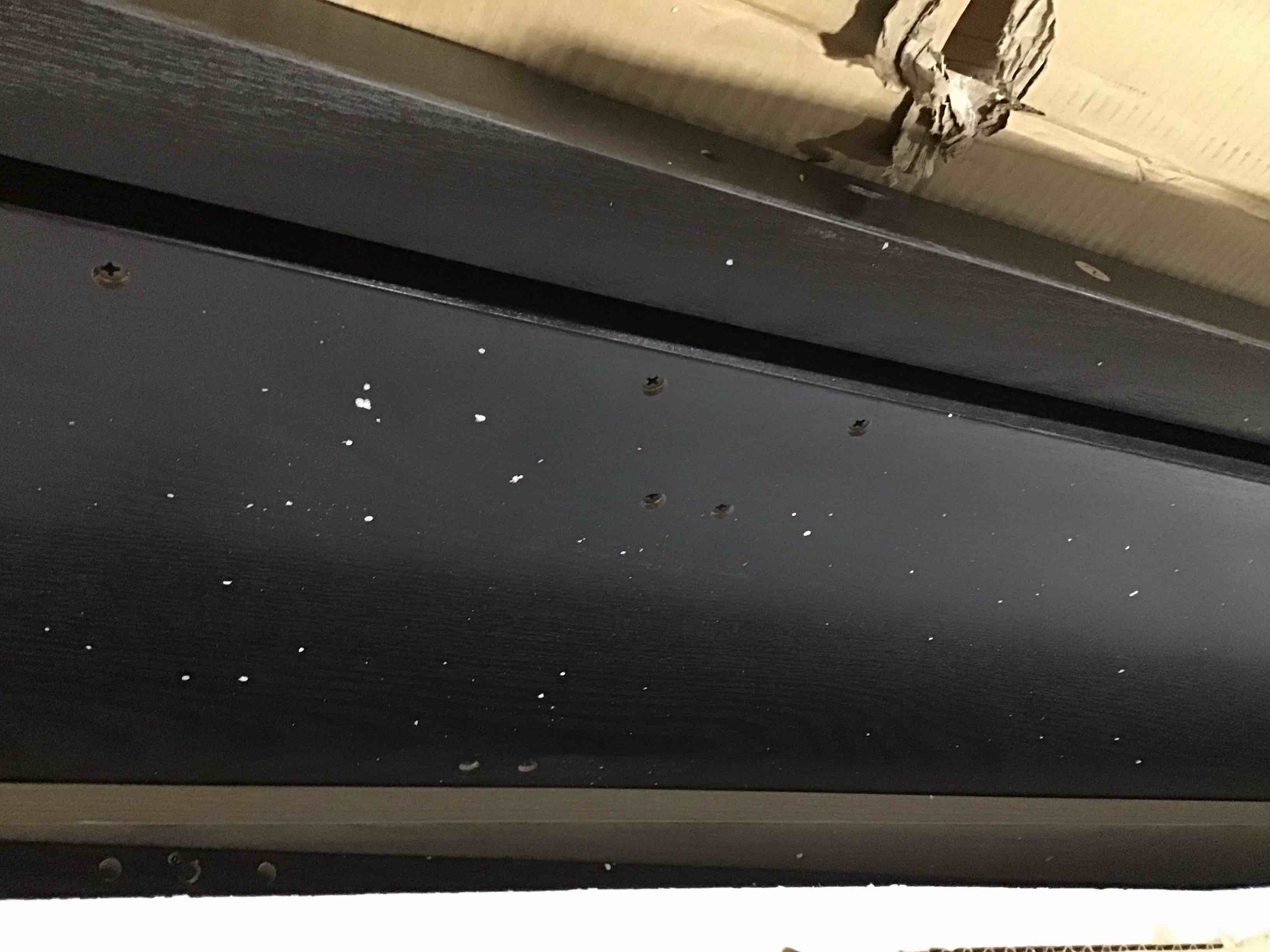 Condition photo showing As Is for ( incomplete) Rylo Queen Bed Frame Wooden - Bed Frame Queen Size With Headboard, Wood Slat Support, No Box Spring Needed, Noise Free, Easy Assembly Black