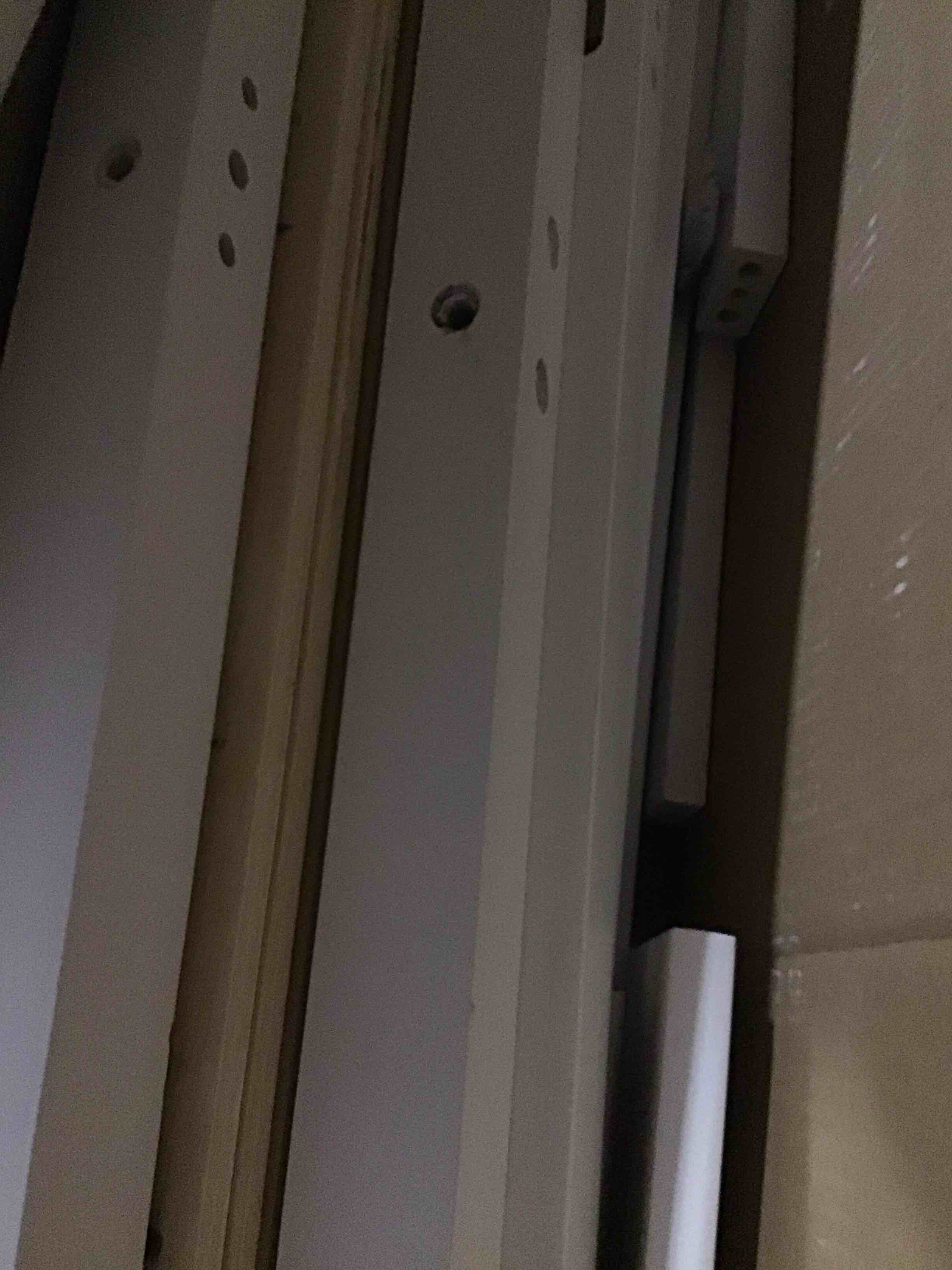Condition photo showing Good Condition for ( incomplete/ Box 2 of 2/2 ) Full Size Low Loft Bed with Slide and Ladder for Kids, White Wood Frame Loft Bed with Fun Slide, Space-Saving Design for Small Rooms, No Box Spring Needed